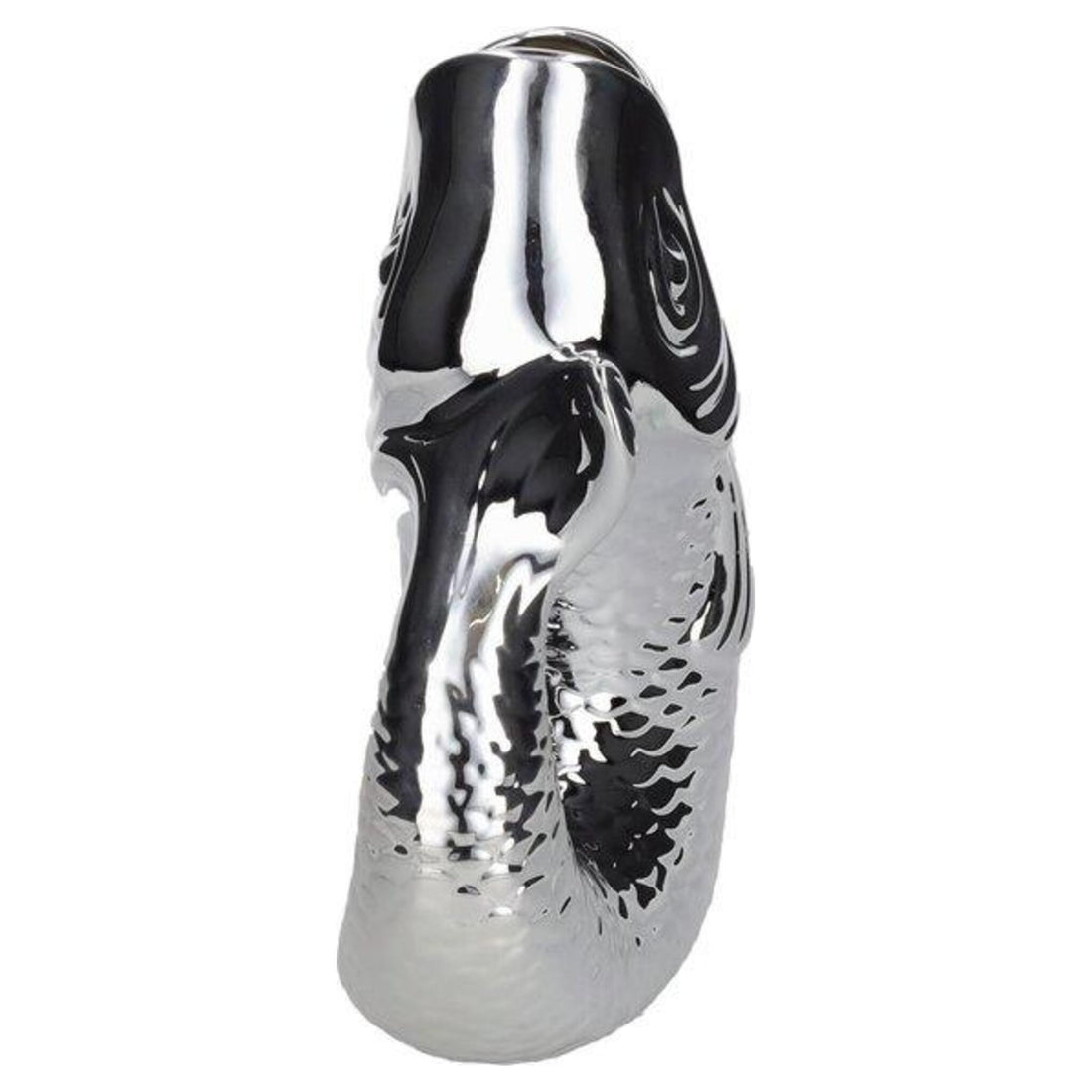 MONSIEUR CARAFON Vase L silber als maritimes Wohnaccessoire