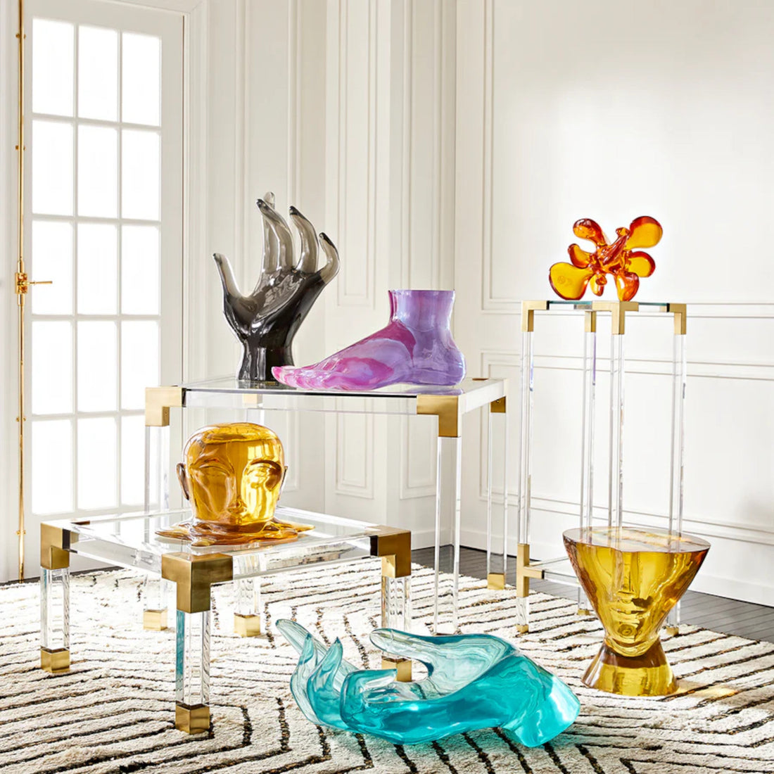 Surreale Acryl-Schale von Jonathan Adler