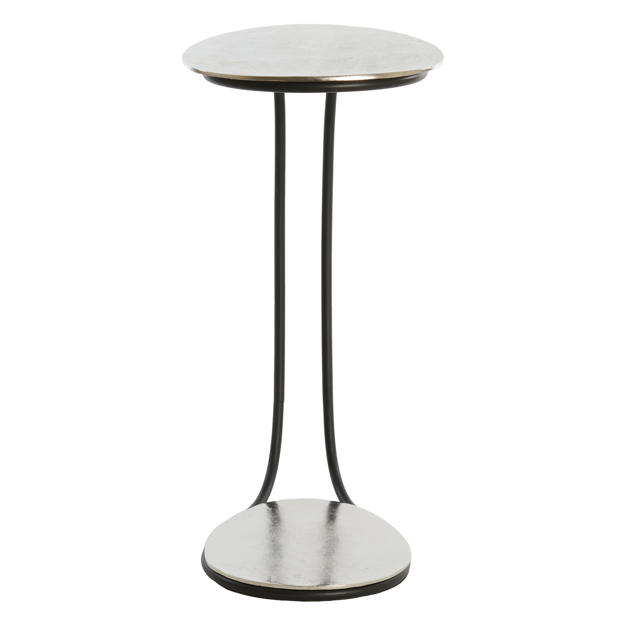 Dekorativer Beistelltisch MARSH in Nickeloptik