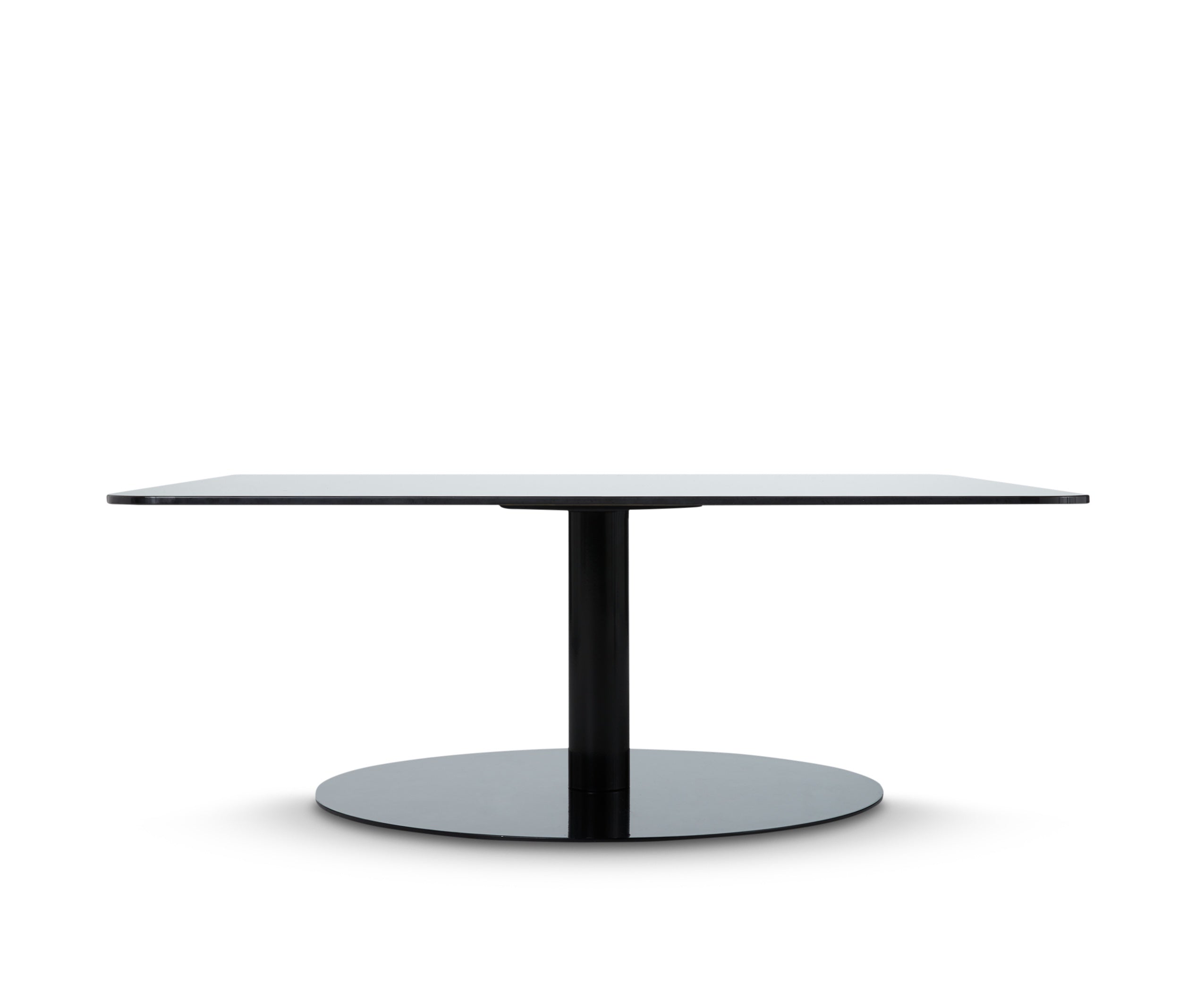 Flash Square Table – Couchtisch aus Stahl & Glas in Schwarz