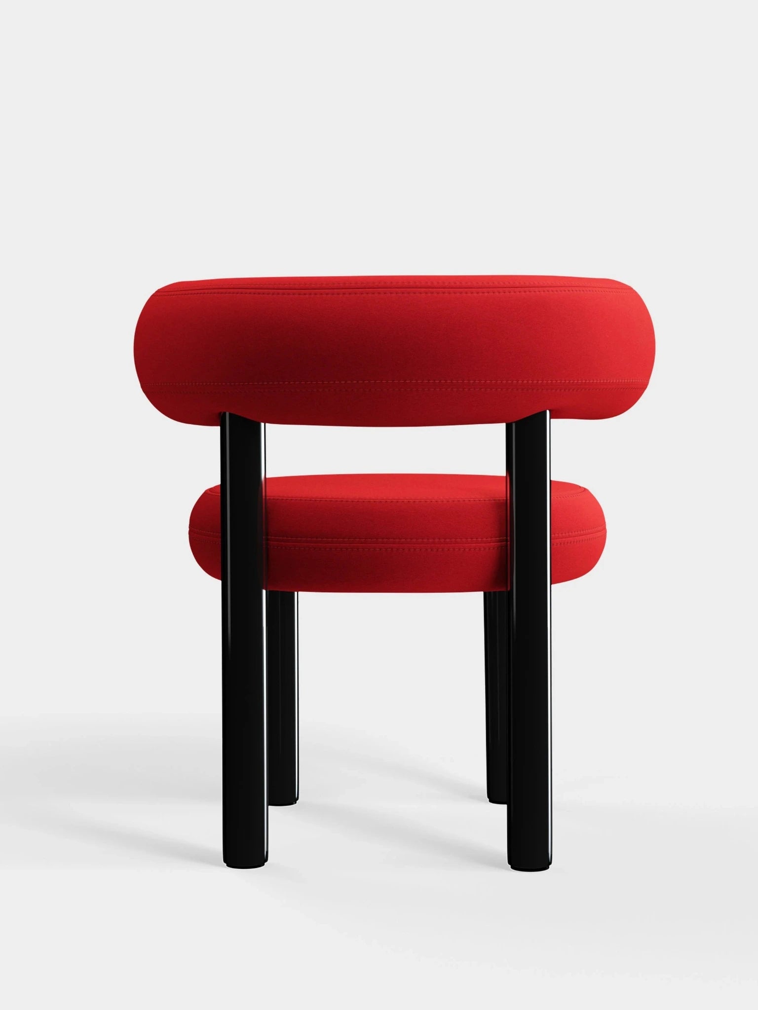 Roter Wohnzimmerstuhl von Tom Dixon