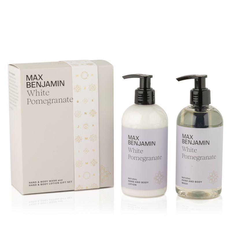 Hand & Body Wash & Lotion-Geschenkset / White Pomegranate