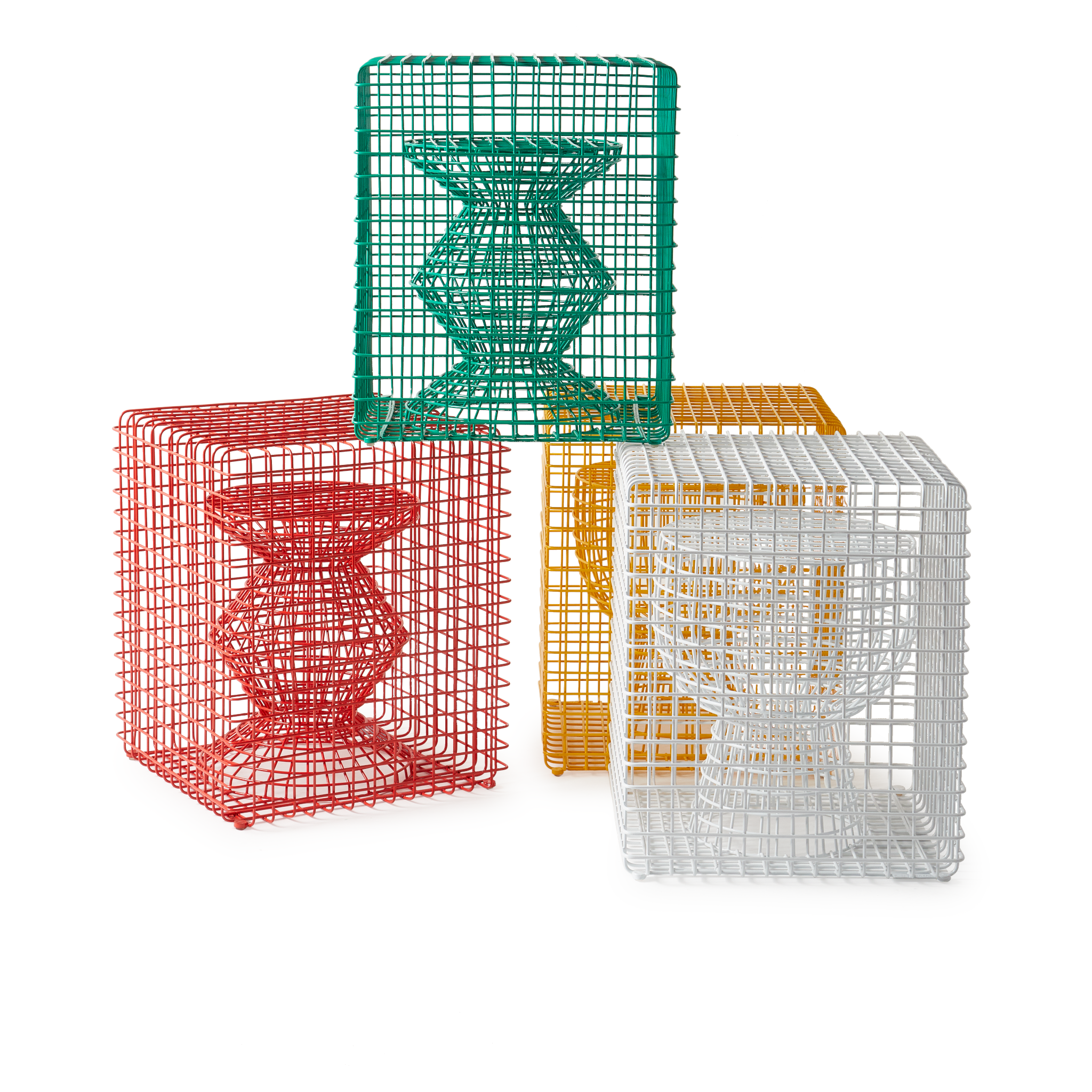 Modernes Drahtgestell-Hockerdesign von Pols Potten