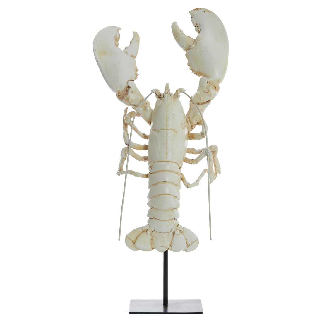 LOBSTER-Ornament auf Standfuß in gebrochenem Weiß von Light&Living