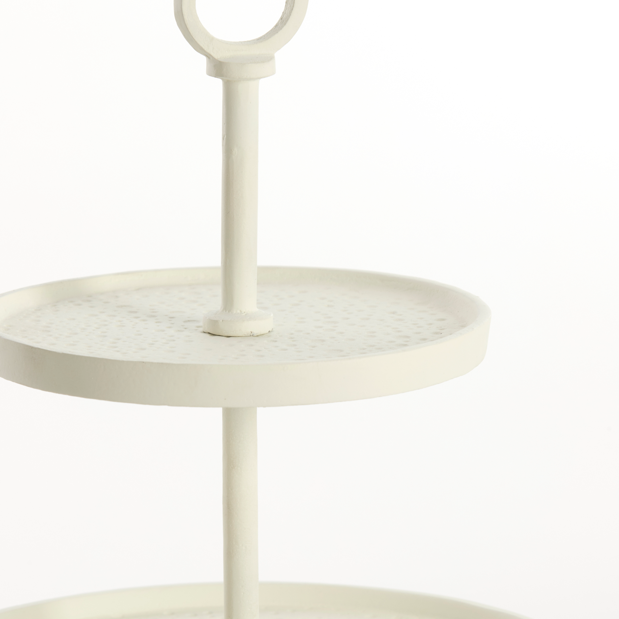 Aluminium Etagere 2 Schichten rund von Light & Living