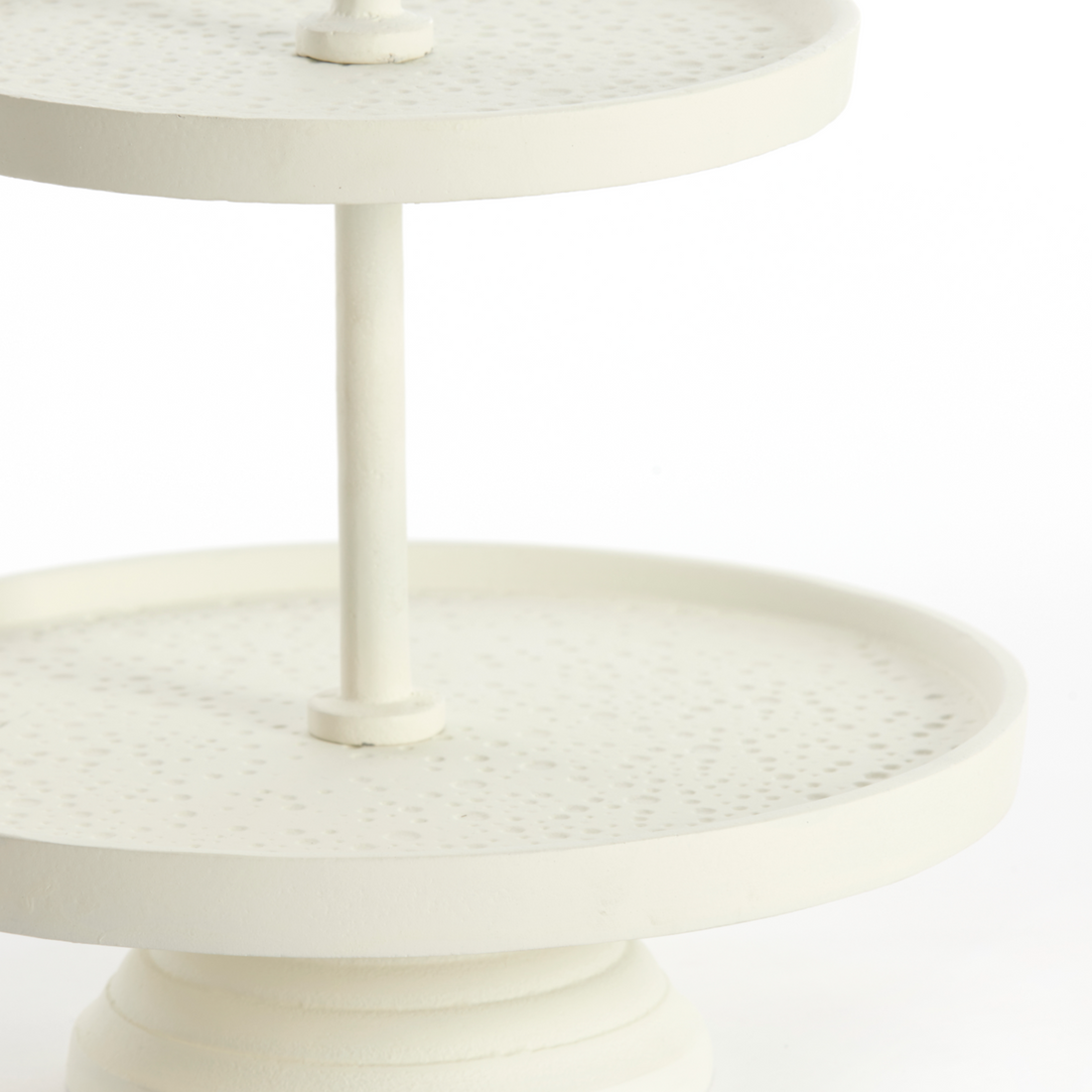Runde Etagere in Crème für stilvolle Präsentationen