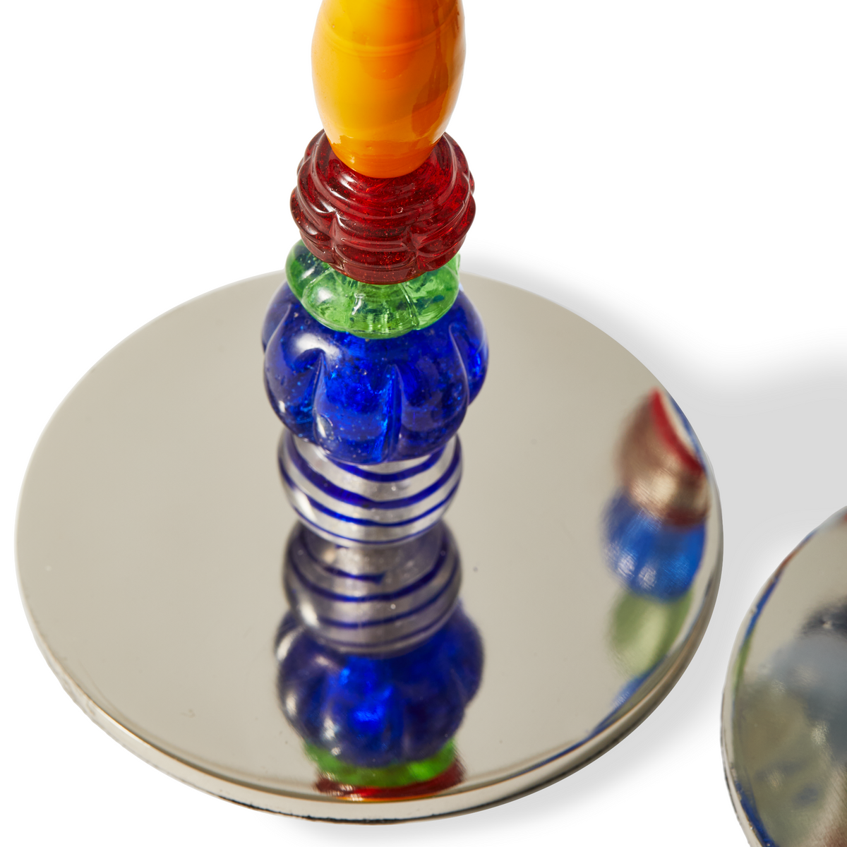 Dekorativer Pols Potten Kerzenhalter aus recyceltem Glas