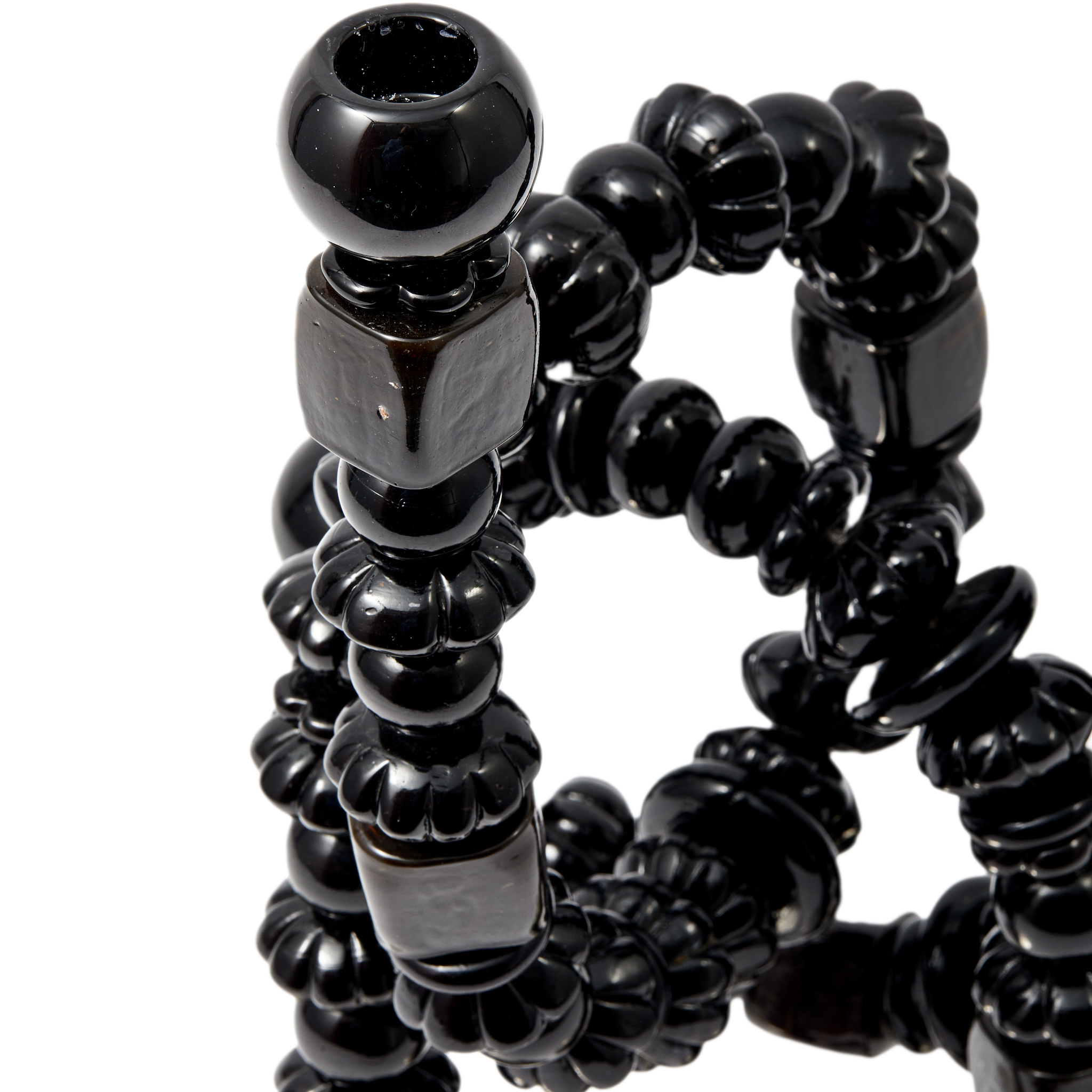 Nahaufnahme des Pols Potten Beads-Kerzenhalters aus Glas