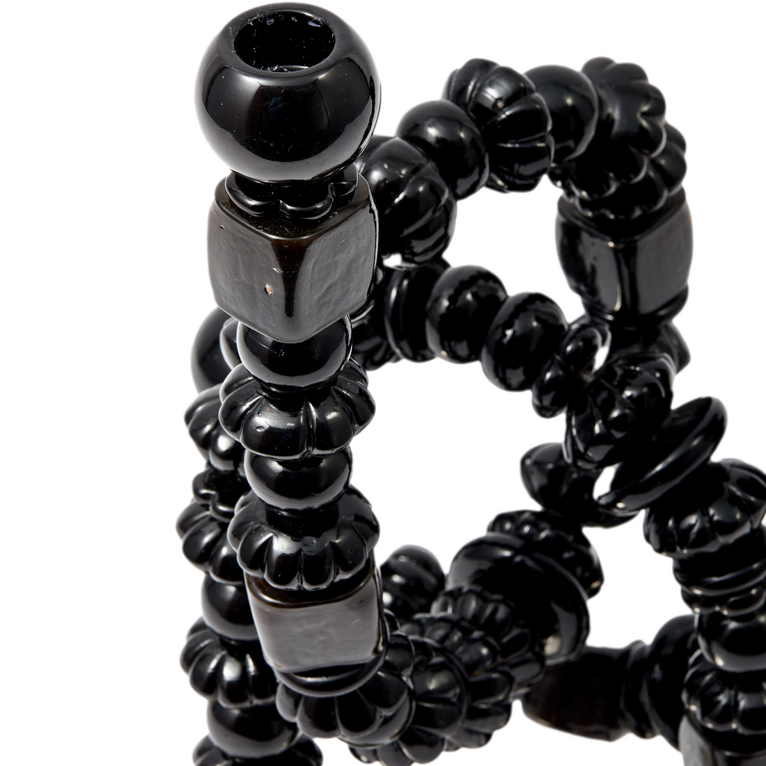 Nahaufnahme des Pols Potten Beads-Kerzenhalters aus Glas