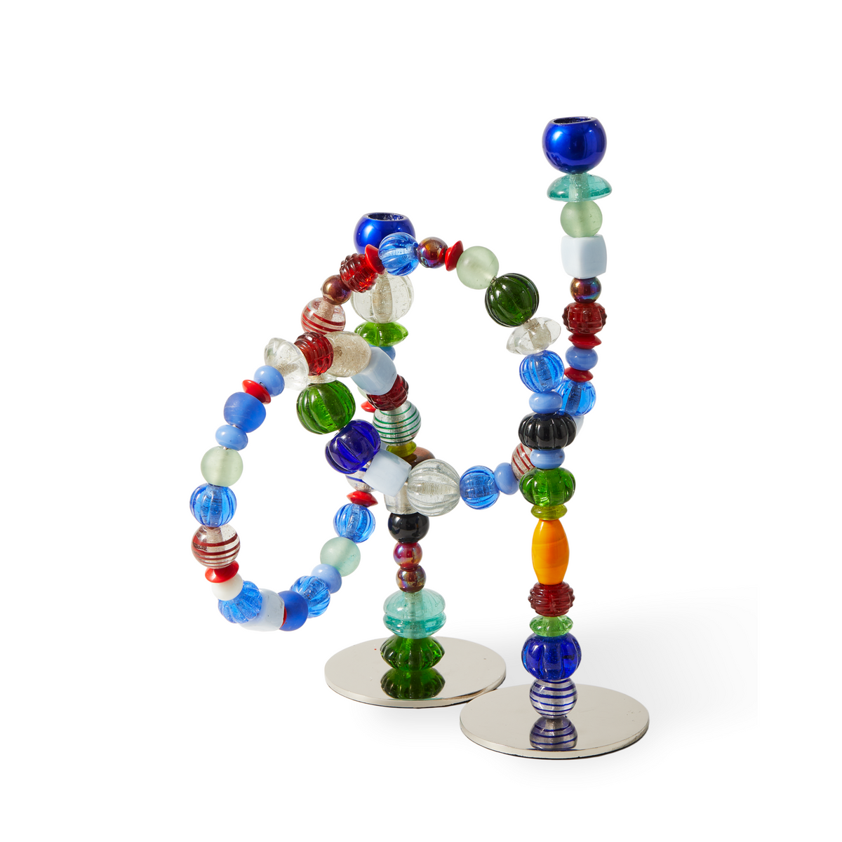 Pols Potten Beads-Kerzenhalter mit bunten Glasperlen
