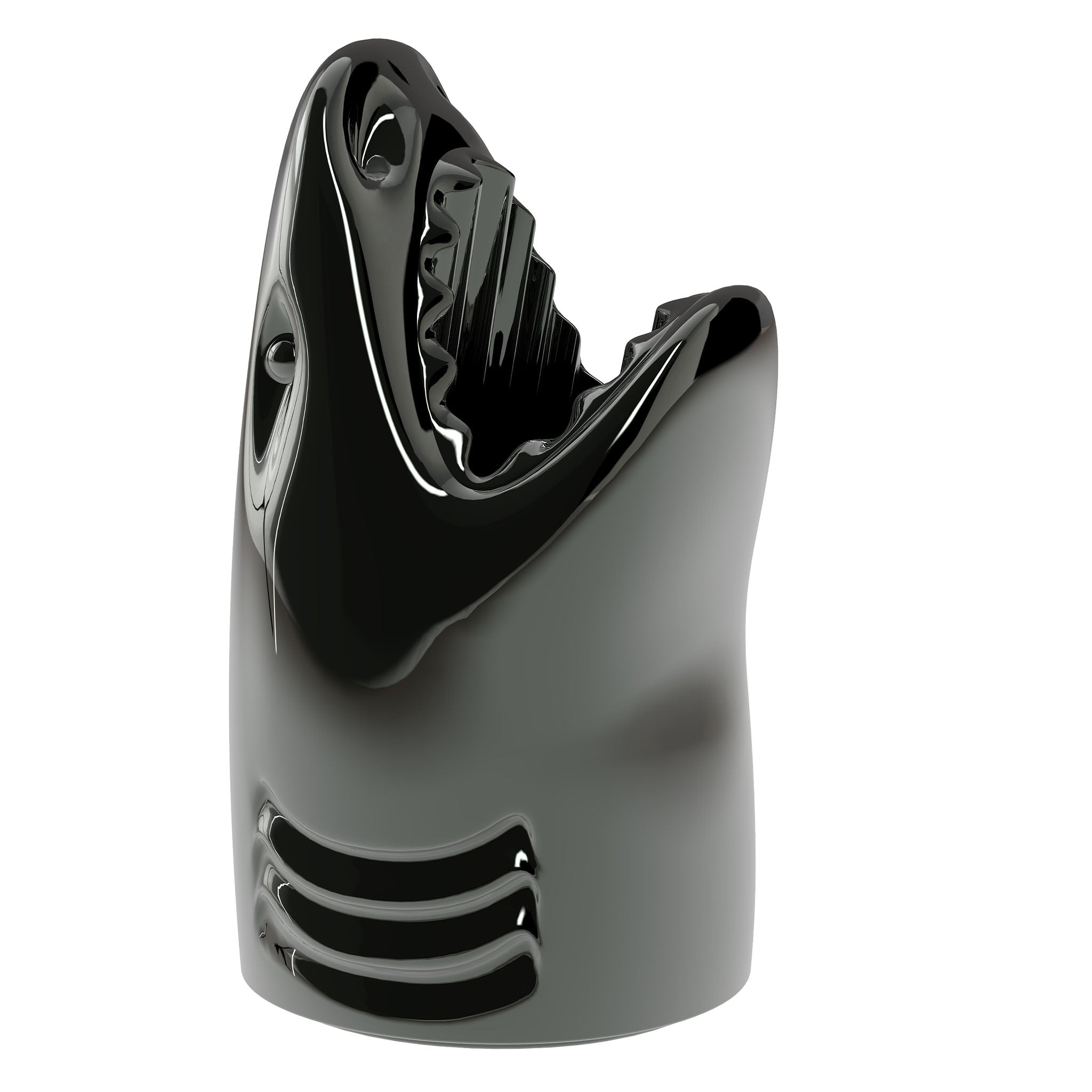 Regenschirmständer KILLER METAL FINISH - Schirmständer in Hai-Optik in titanium