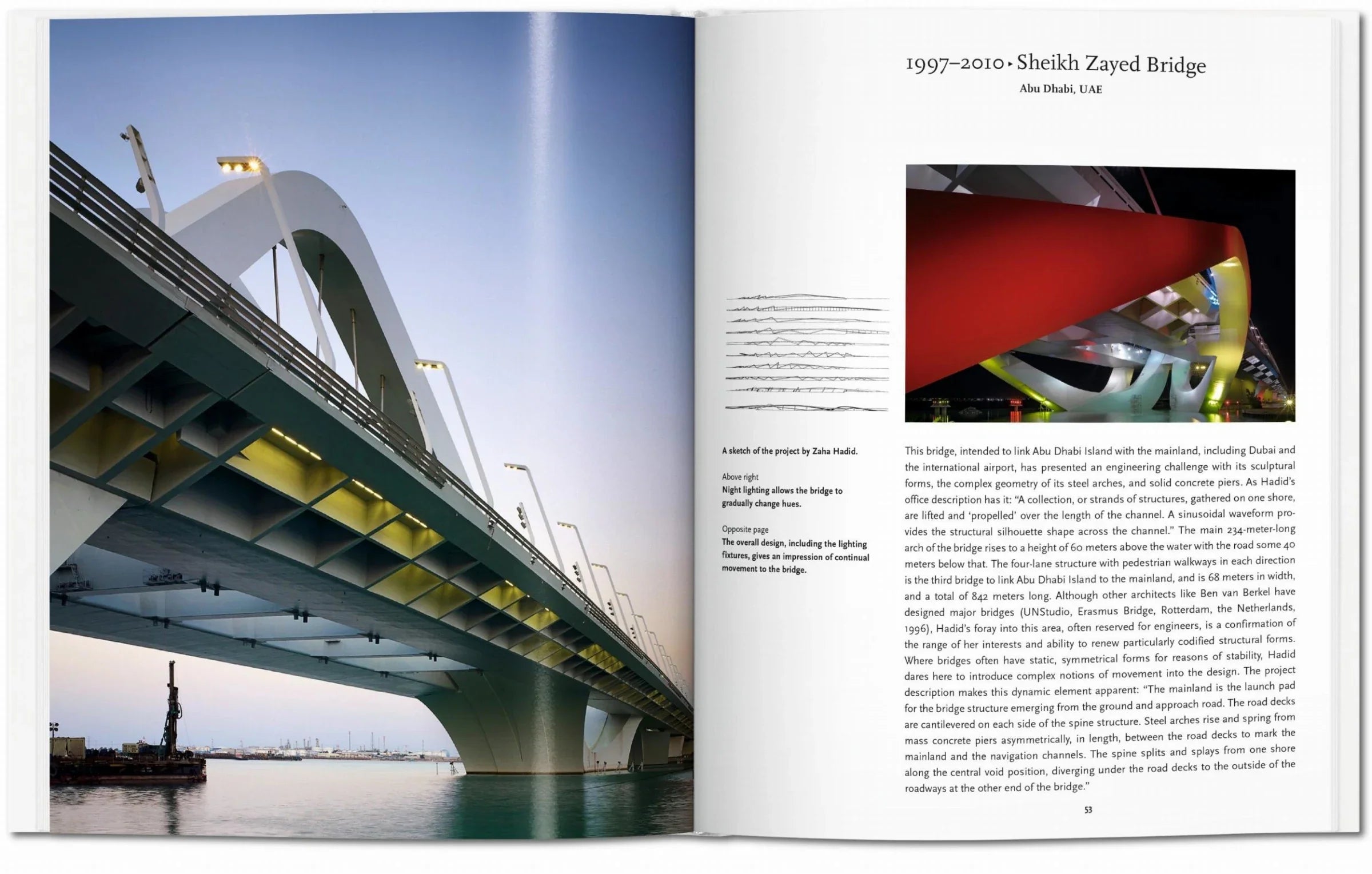 Sheikh Zayed Bridge von Zaha Hadid