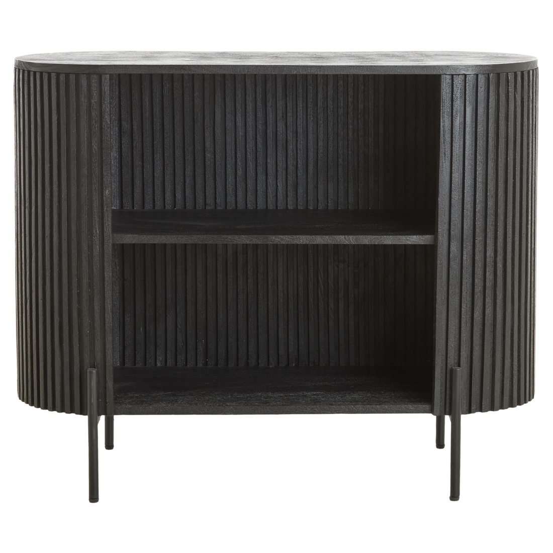 Moderner Holzschrank DUMOSI von Light & Living, matt Schwarz.