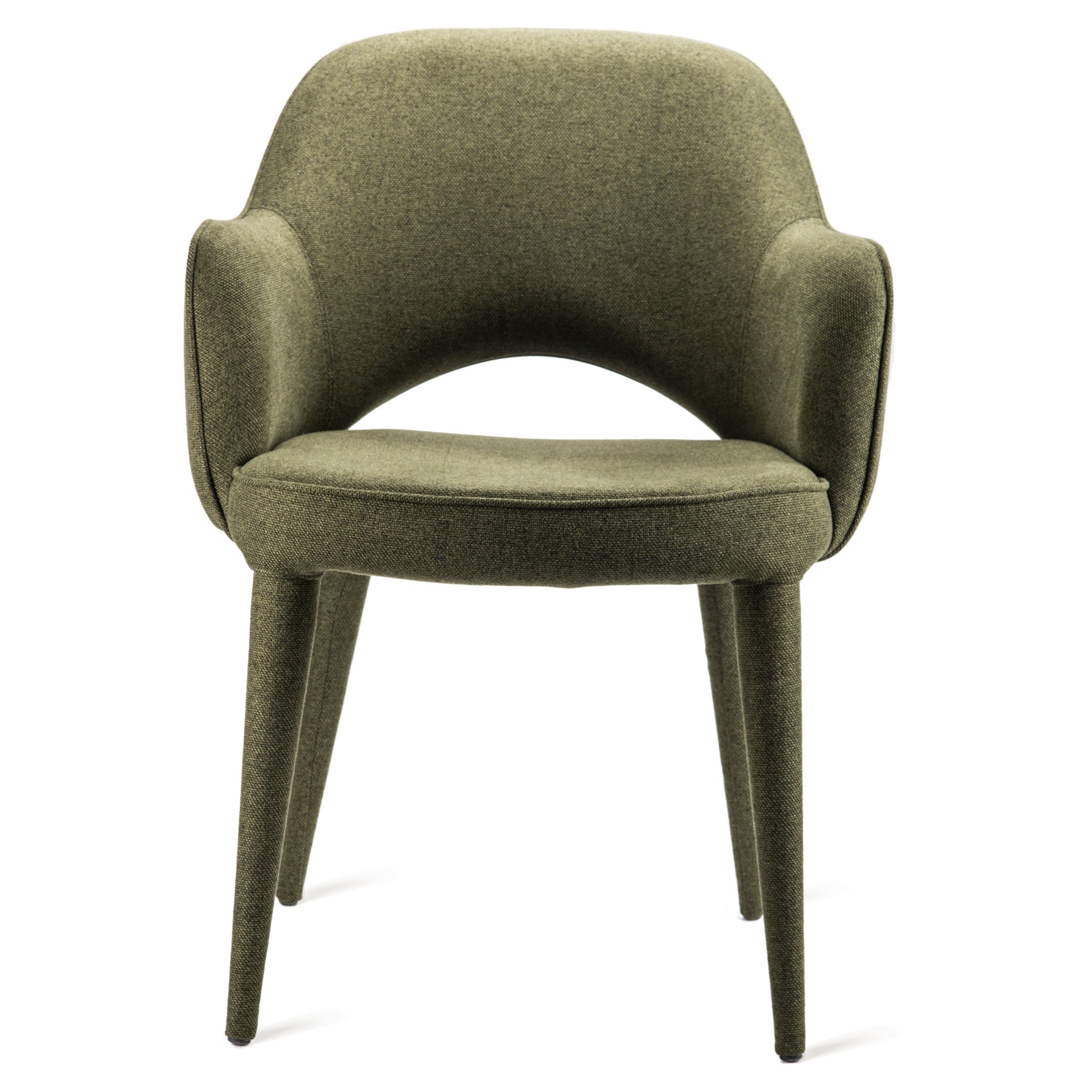 Olivgrüner Cosy Chair von Pols Potten, Ansicht von vorne