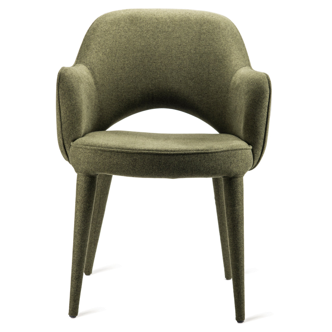 Olivgrüner Cosy Chair von Pols Potten, Ansicht von vorne