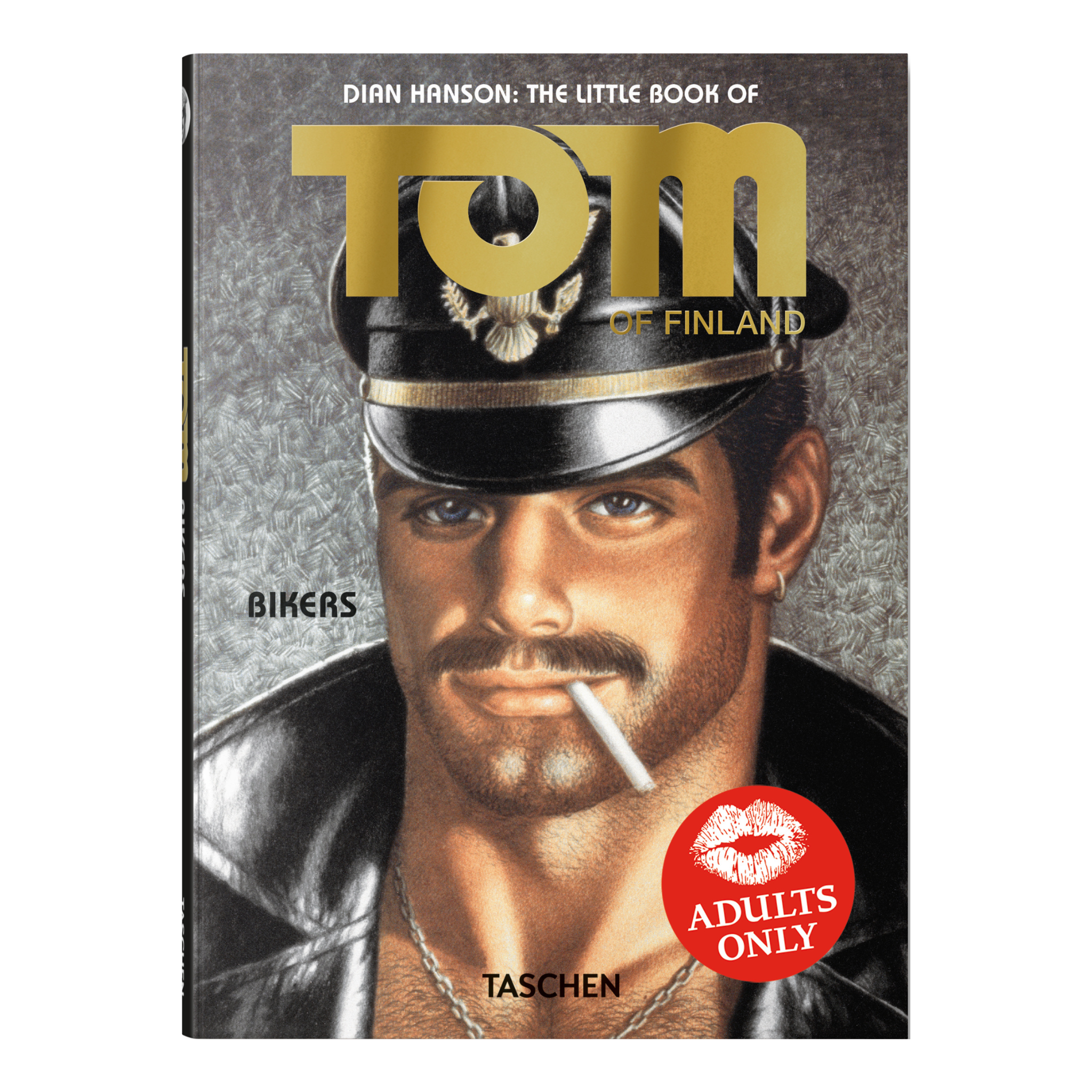 Cover des Buches The Little Book of Tom Bikers von Tom of Finland mit ikonischer Leder und Biker Ästhetik