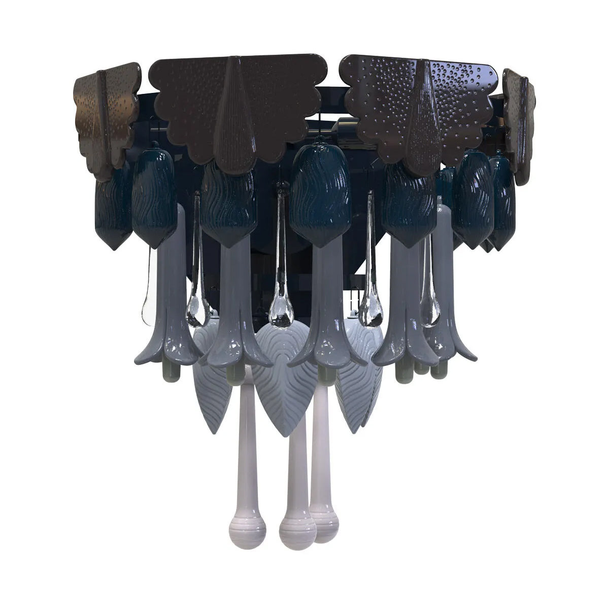 Lladró SEASONS WALL SCONCE – WINTER mit kunstvollen Porzellan-Elementen