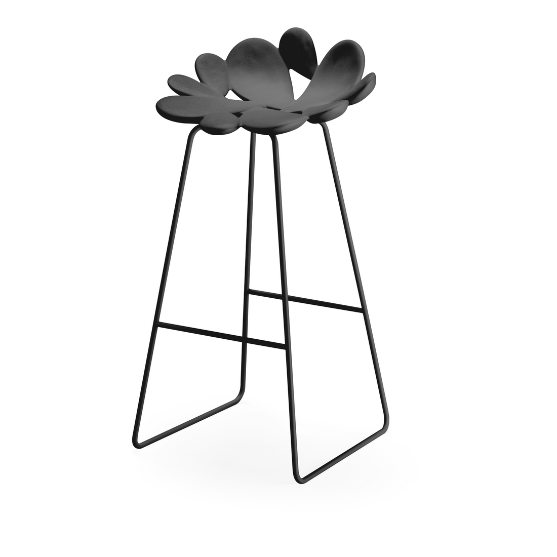 FILICUDI Designhocker von Qeeboo in edlem Schwarz