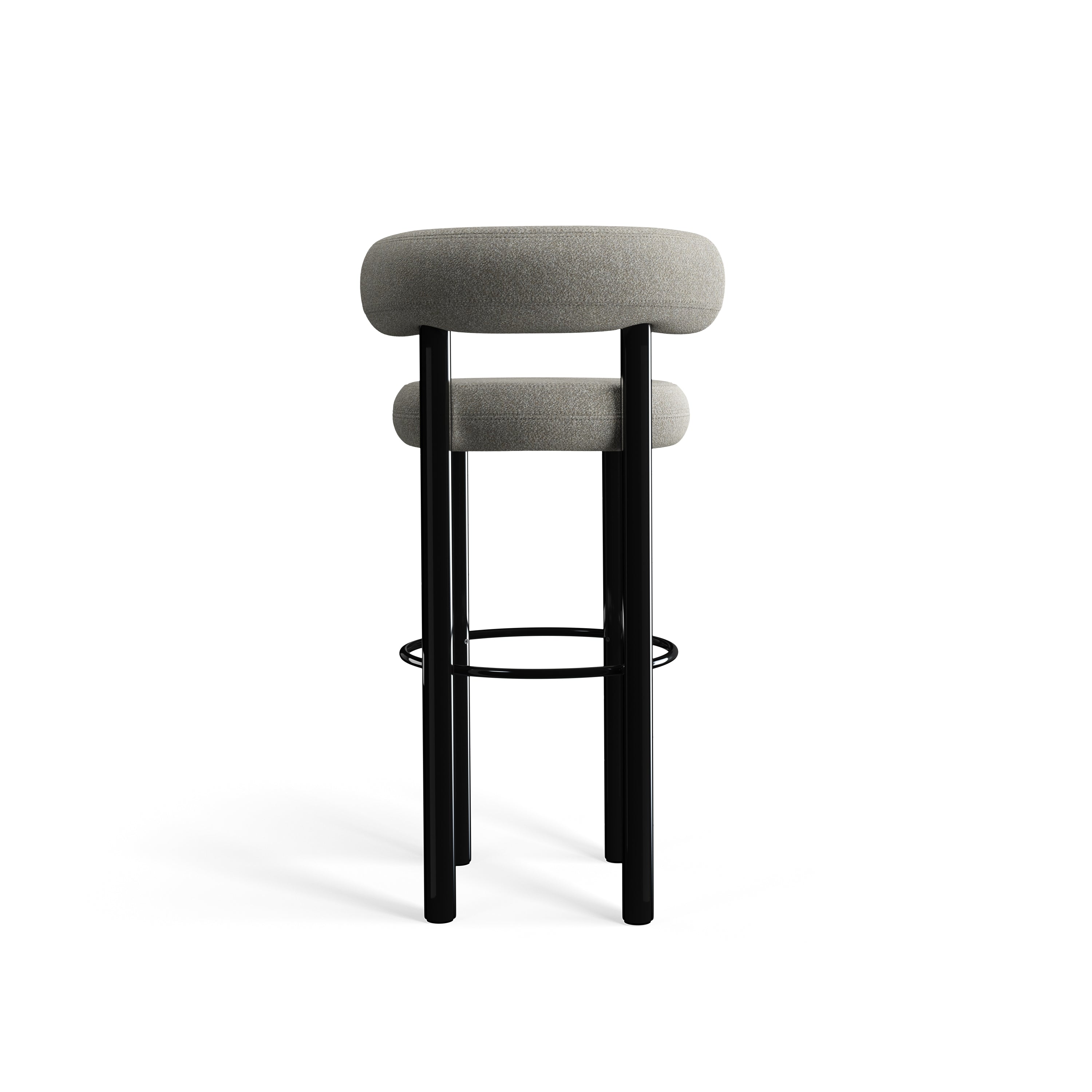 Fat 75cm Bar Stool – Bouclé Alpine Clay
