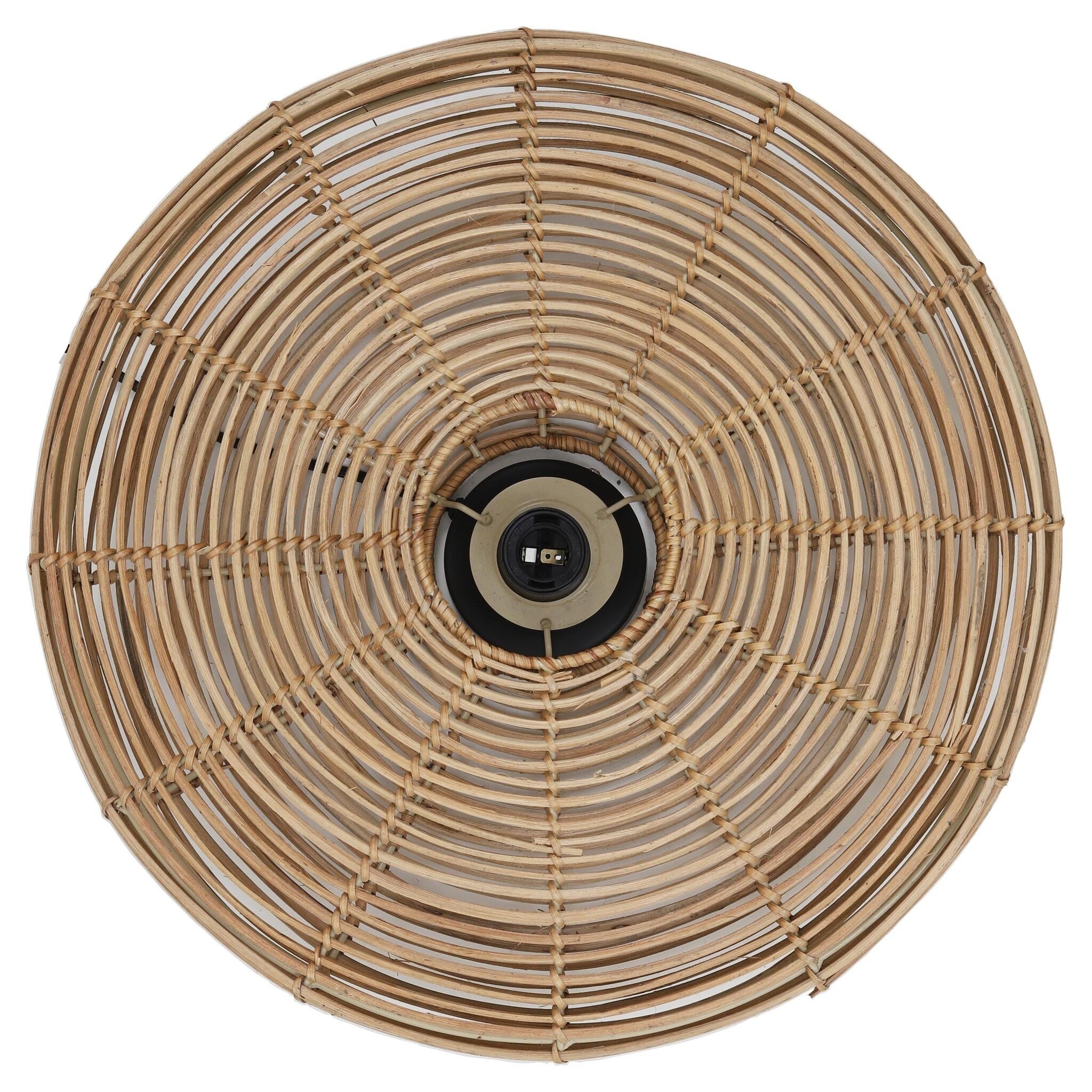 Stilvolle MATAKA Rattan Wandleuchte Ø51x21 cm an der Wand