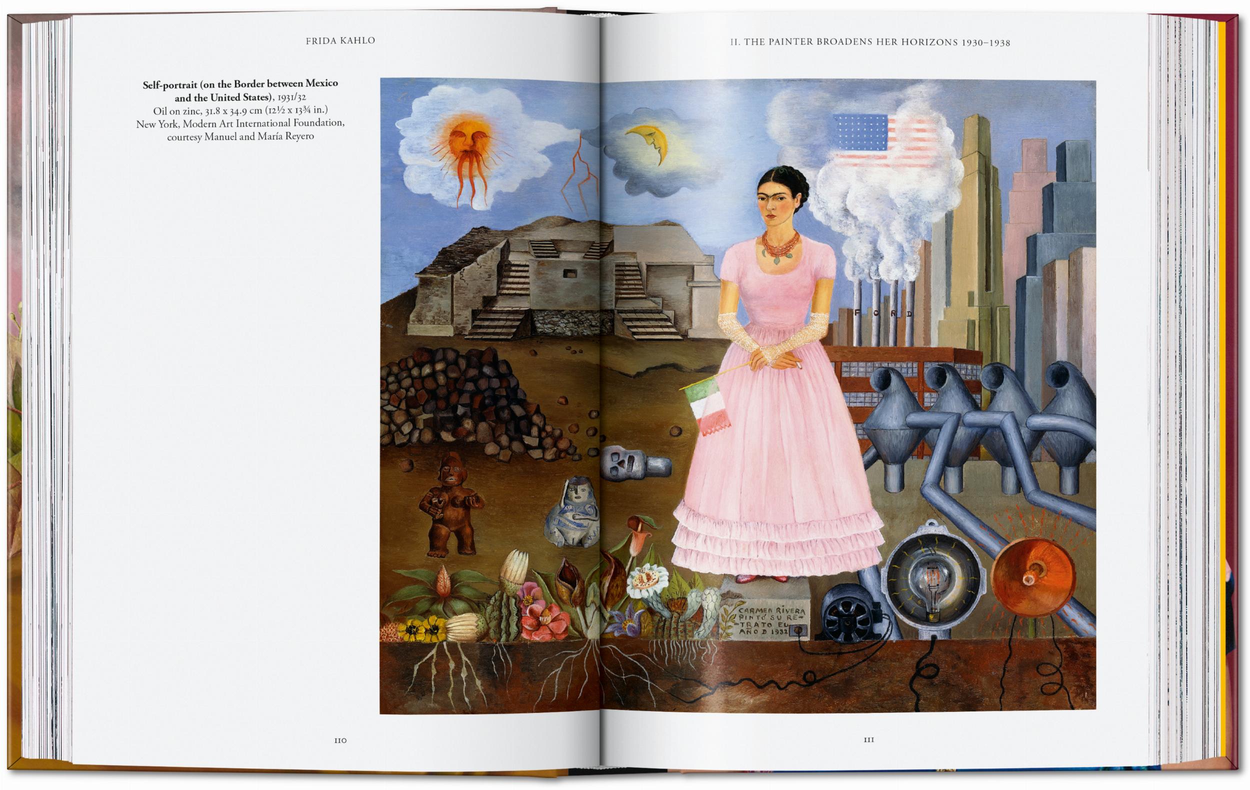 Self-portrait on the border between Mexico and the United States von Frida Kahlo