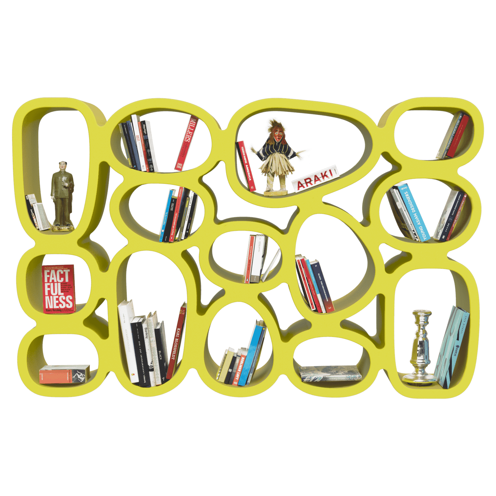 KOIBUCHI Regal in Senfgelb aus robustem Polyethylen