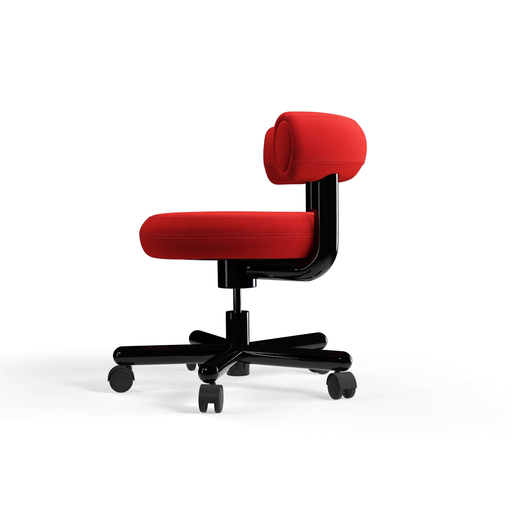 Fat Work Chair – Orange Red Stoff (Kvadrat Hero 2) von Tom Dixon