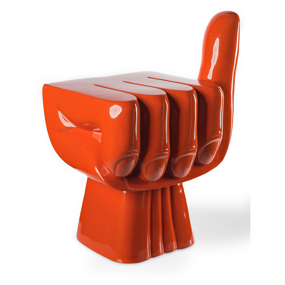 Pols Potten Fist Chair in Korallenrot