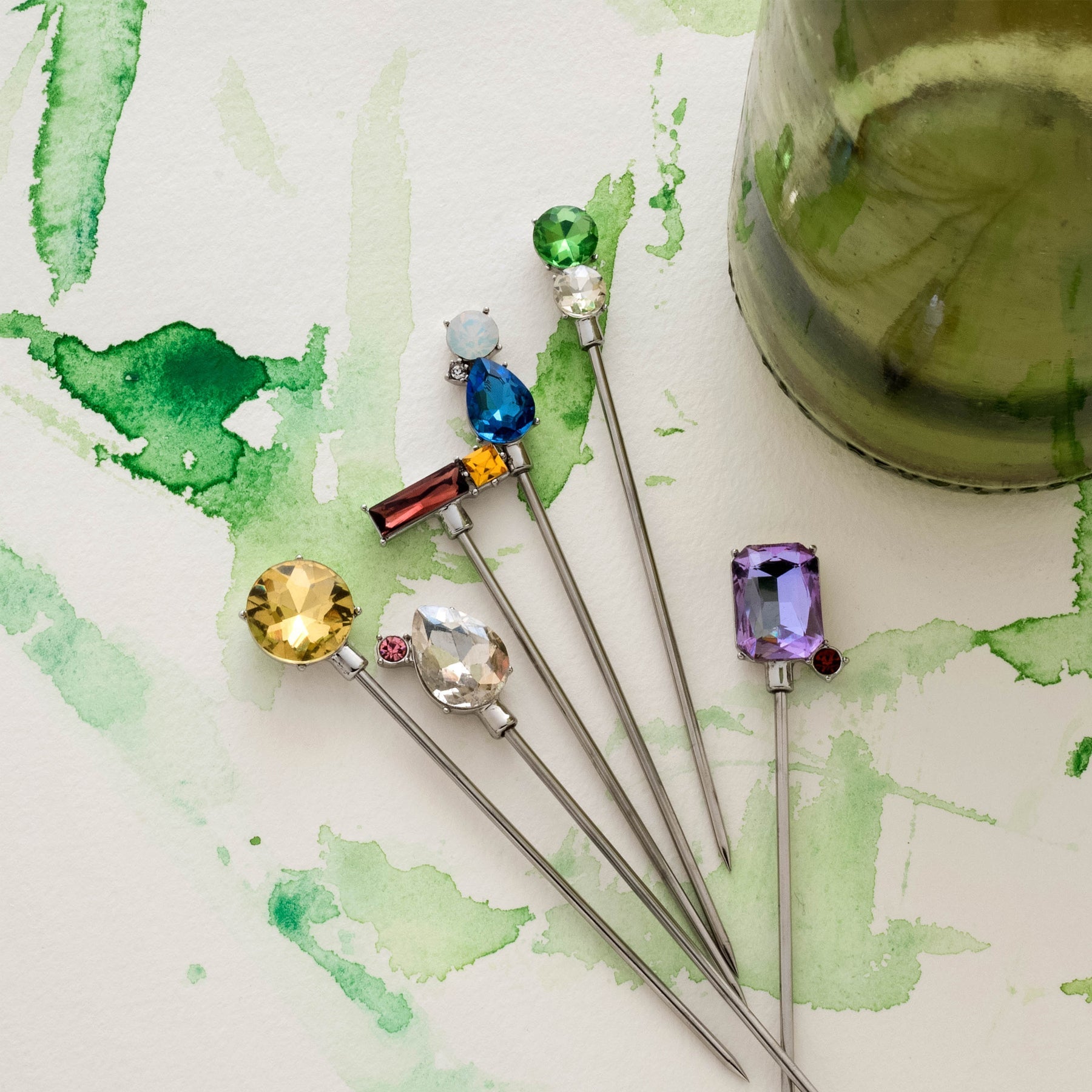 Glaskristalle Cocktailspiesse von Joanna Buchanan