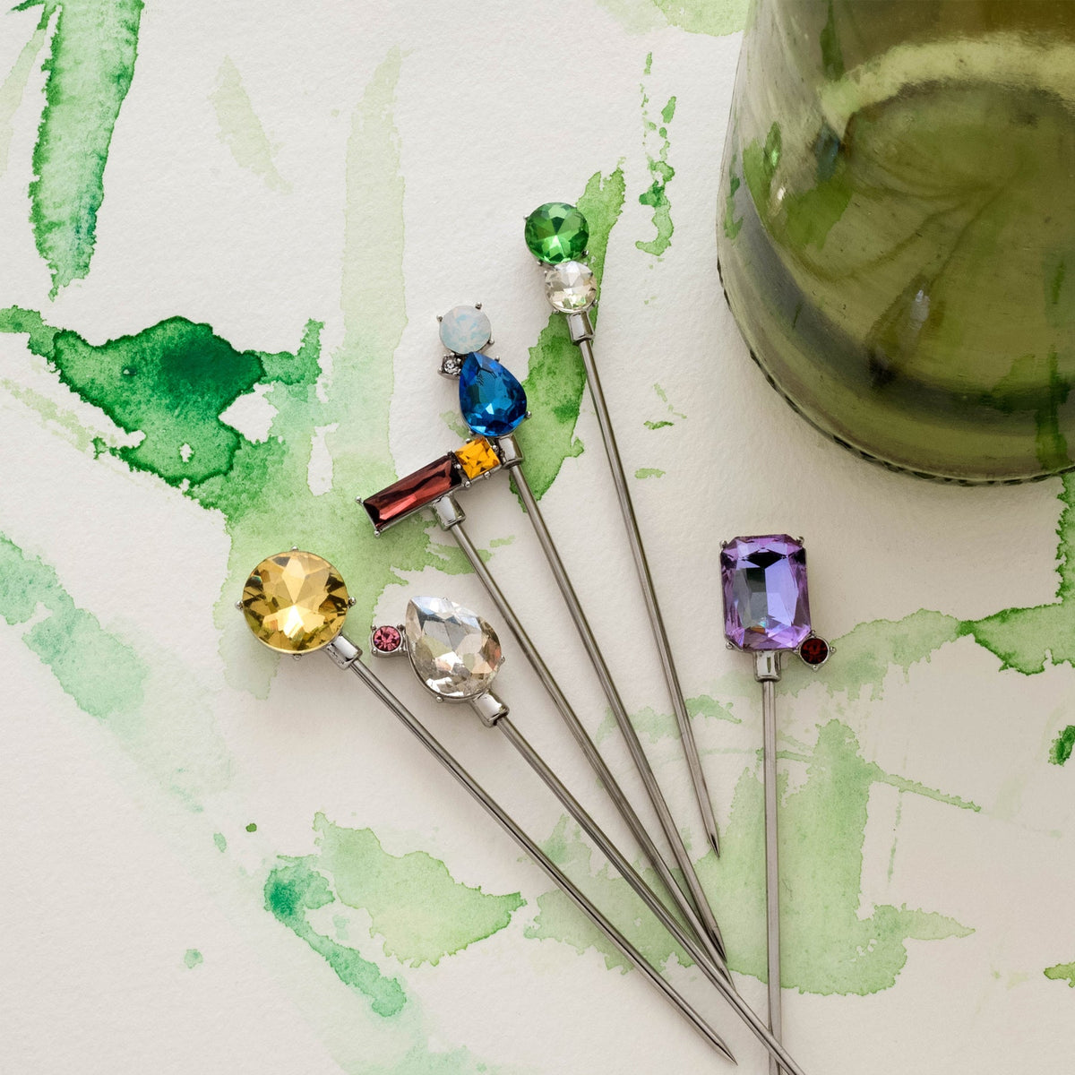 Glaskristalle Cocktailspiesse von Joanna Buchanan