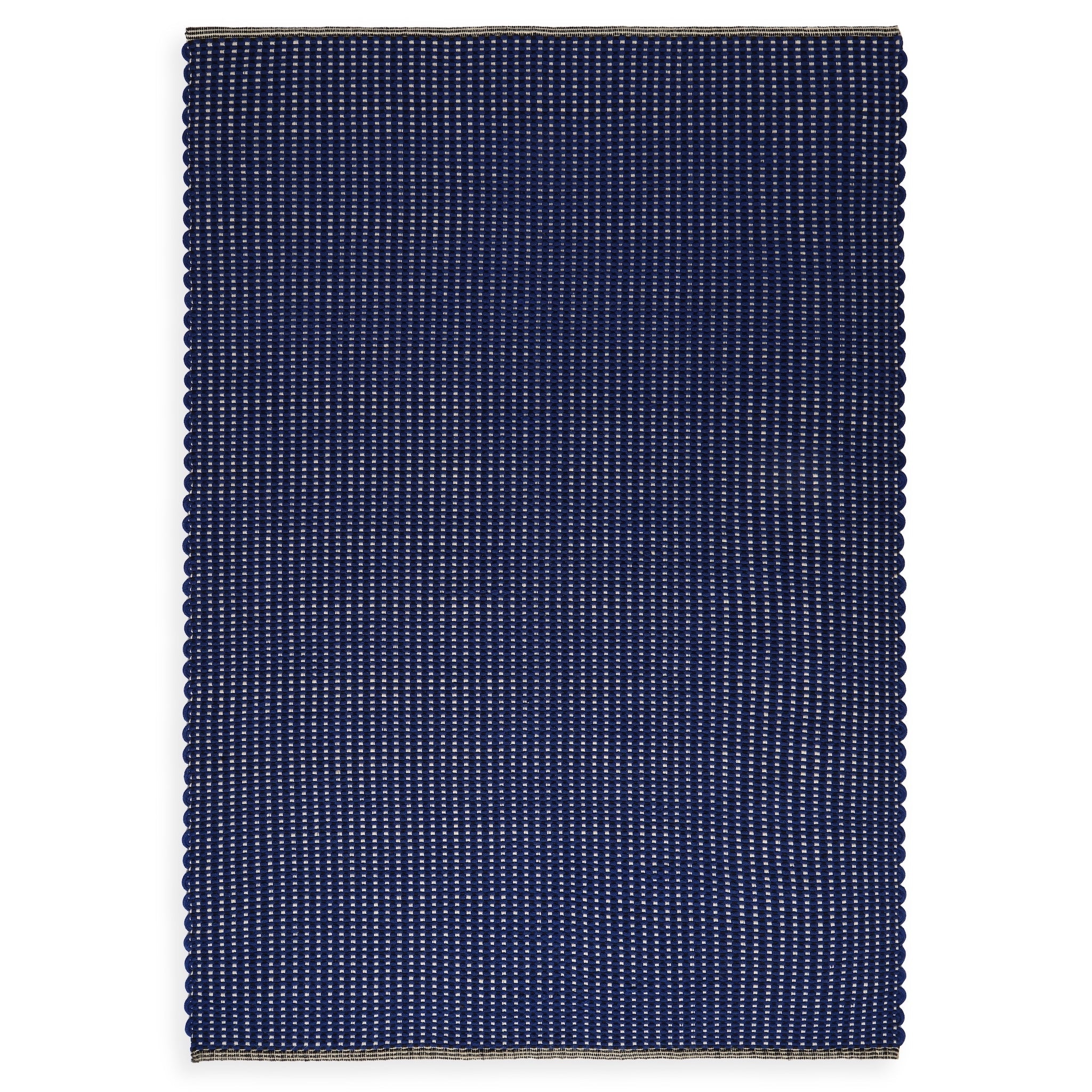 Alfombra de pana para interior y exterior en color azul