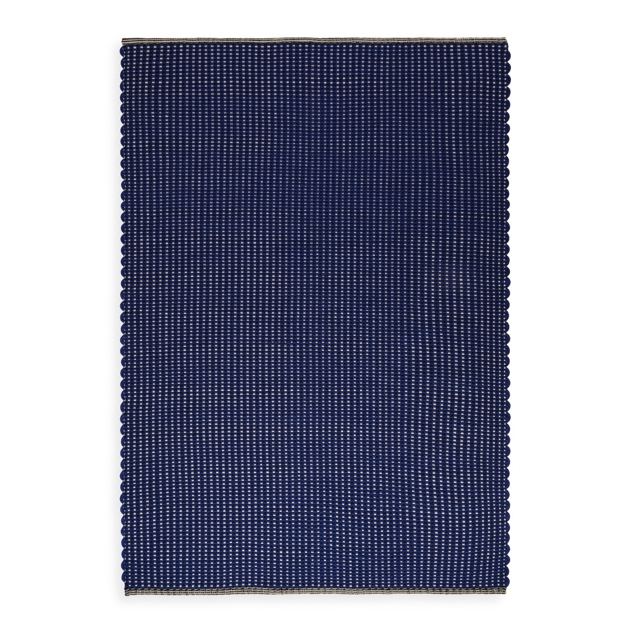Alfombra de pana para interior y exterior en color azul