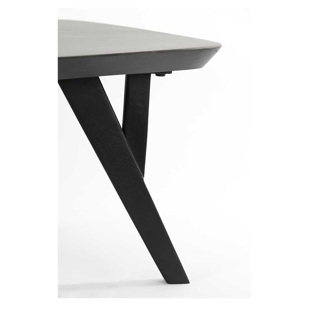 Couchtisch QUENZA Akazie Holz schwarz Light & Living