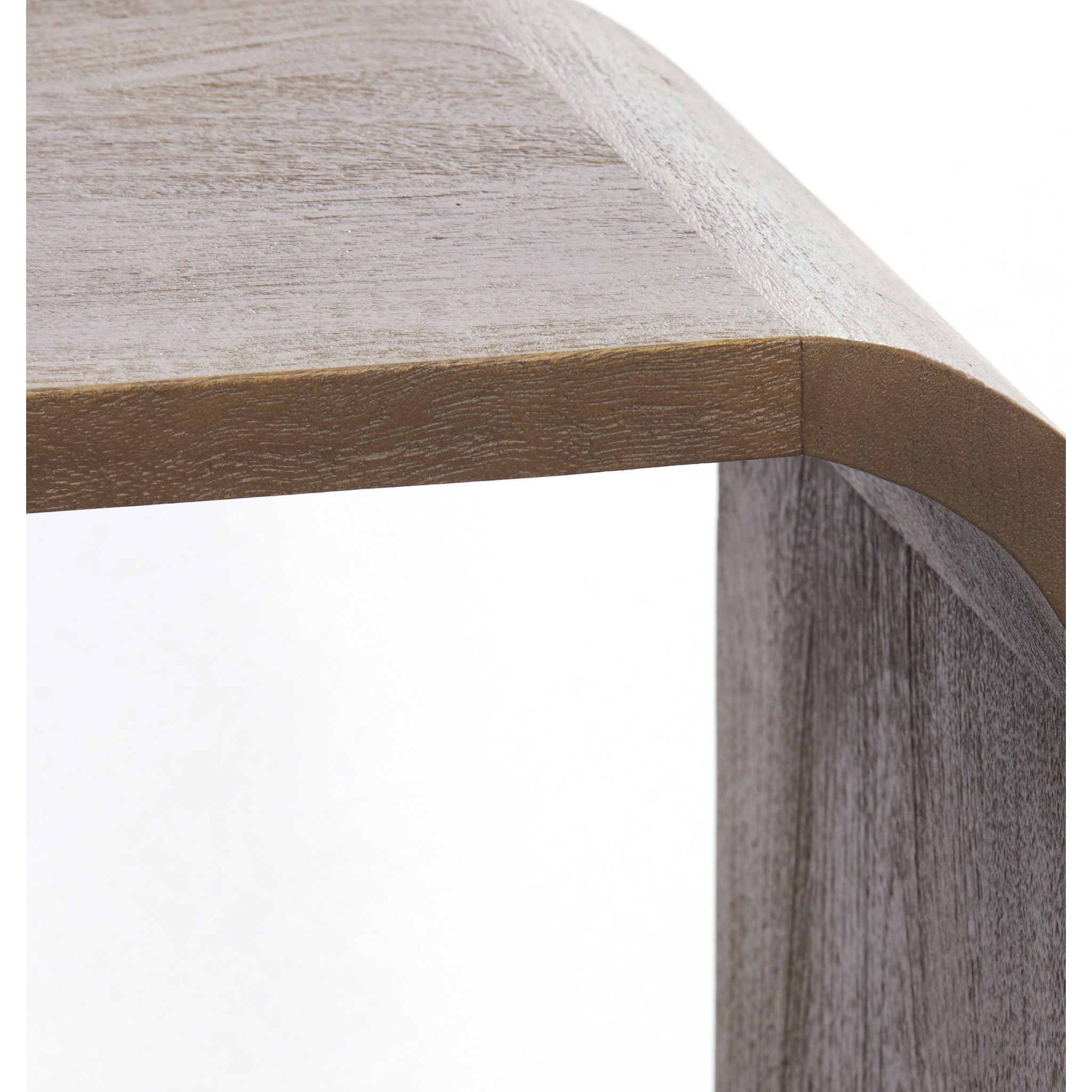 Dekoratives Holzsideboard in warmem Grau-Dunkelbraun