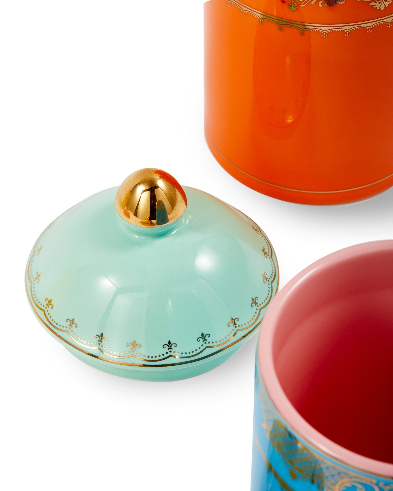 Porzellan-Behälter Grandpa Jar M in Orange