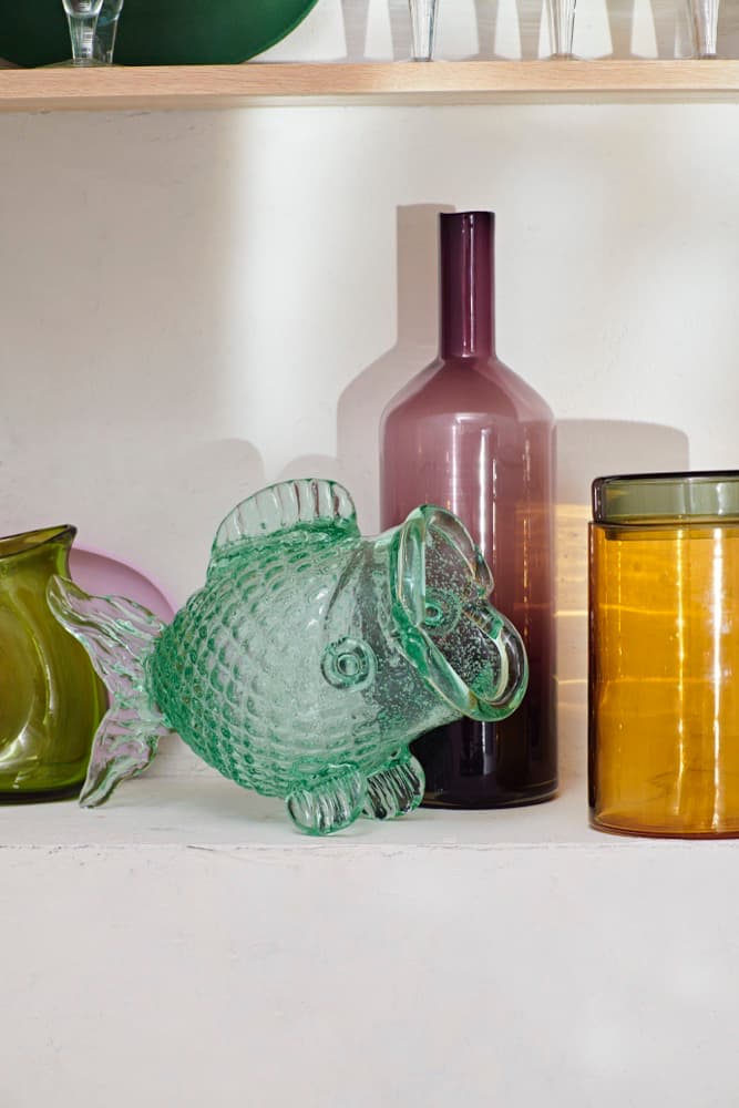 Deko-Gefäß ‘Glas FETTER FISCH’