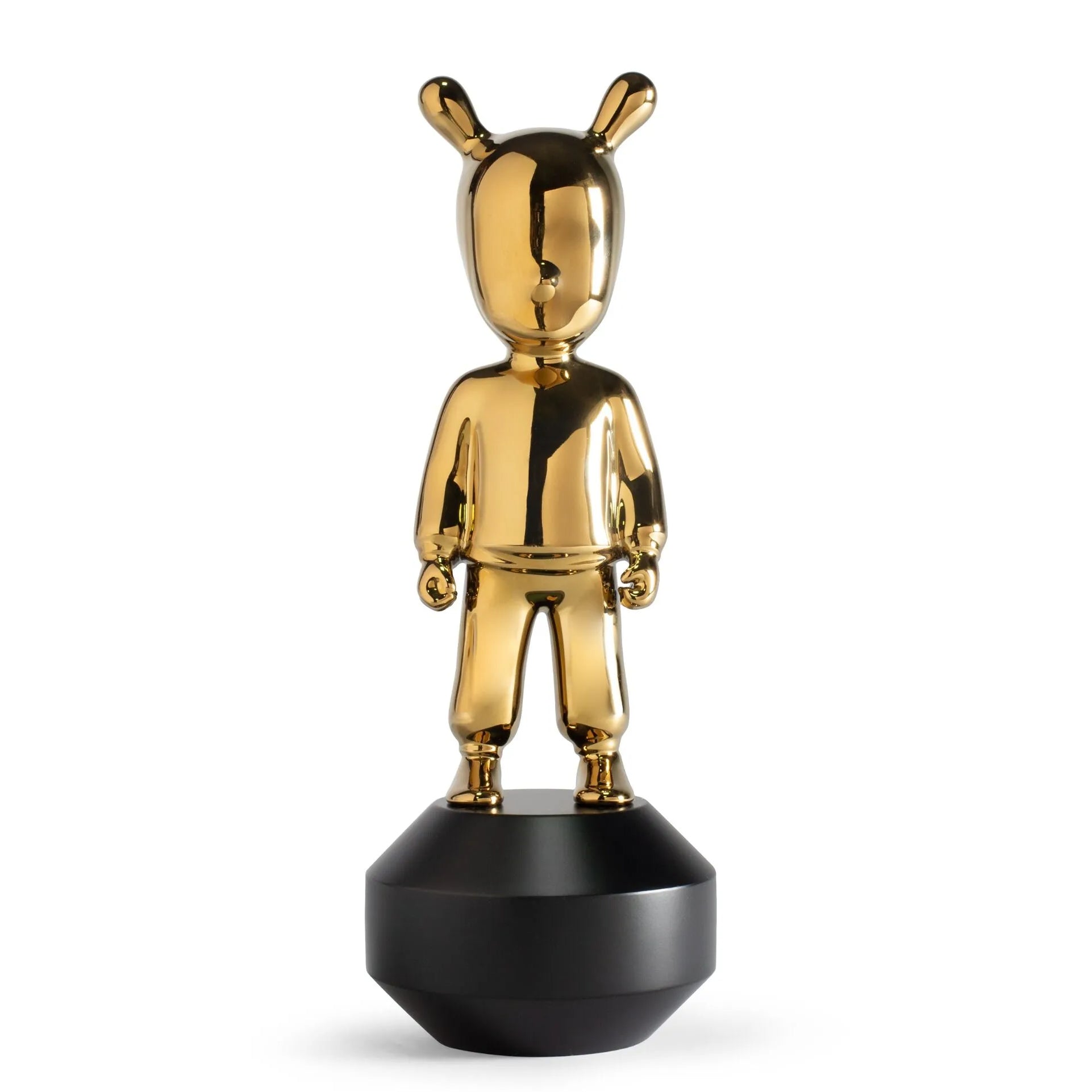 Deko Skulptur THE GUEST der Marke Lladró in Metallic Gold small