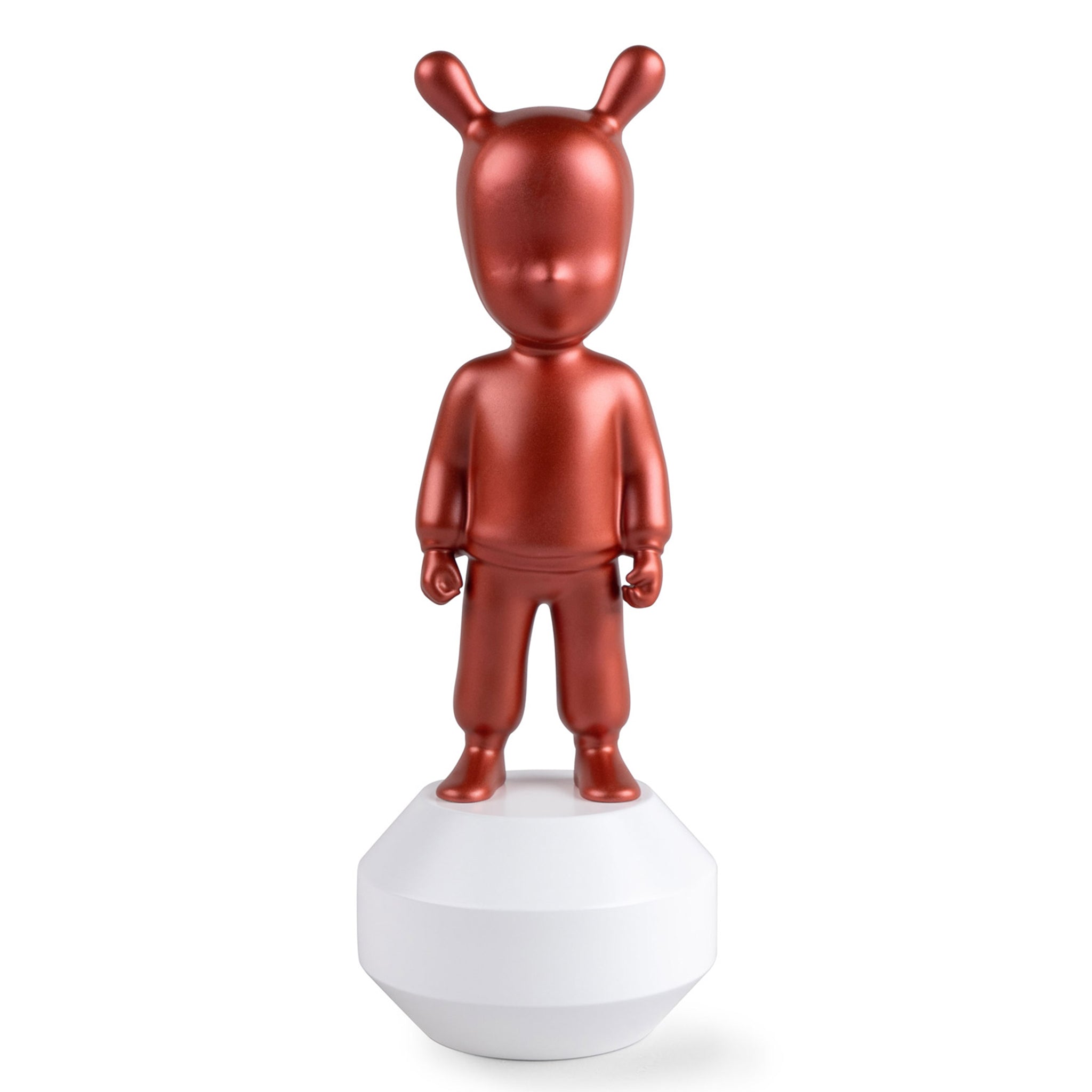 Deko Skulptur THE GUEST der Marke Lladró in Metallic Rot small