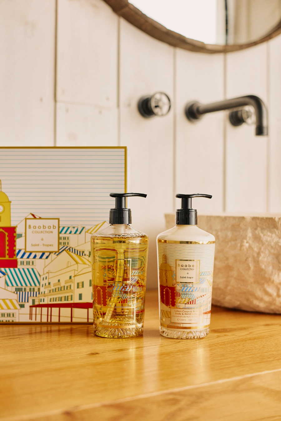 Baobab Collection Geschenkbox „A Saint-Tropez“ – Handgel & Körperlotion | Aromatisch, frisch, luxuriös