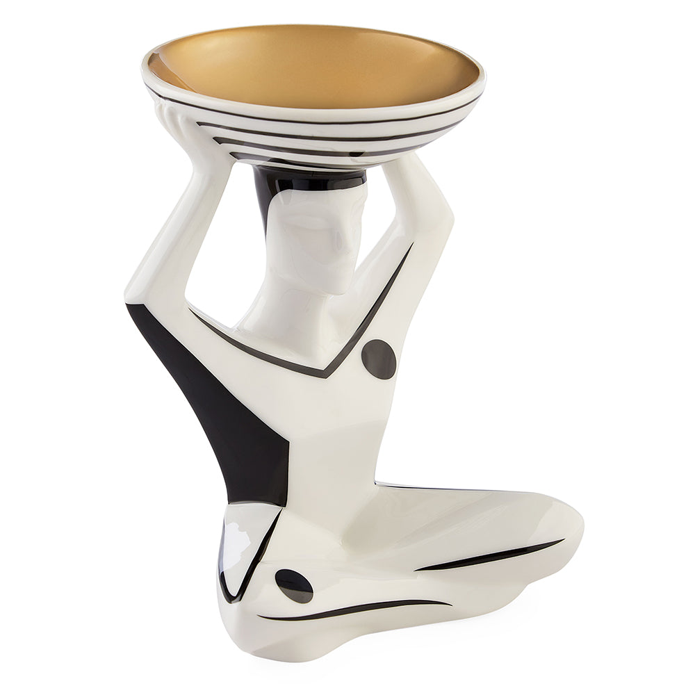 Bowl BUDAPEST in schwarz/weiß aus Porzellan small