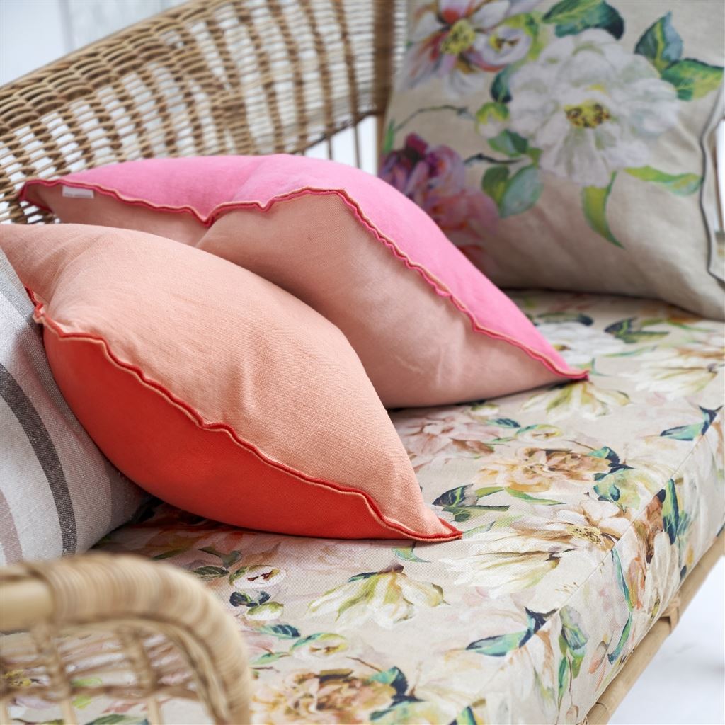 Kissen BRERA LINO NASTURTIUM & PAPAYA der Marke Designers Guild