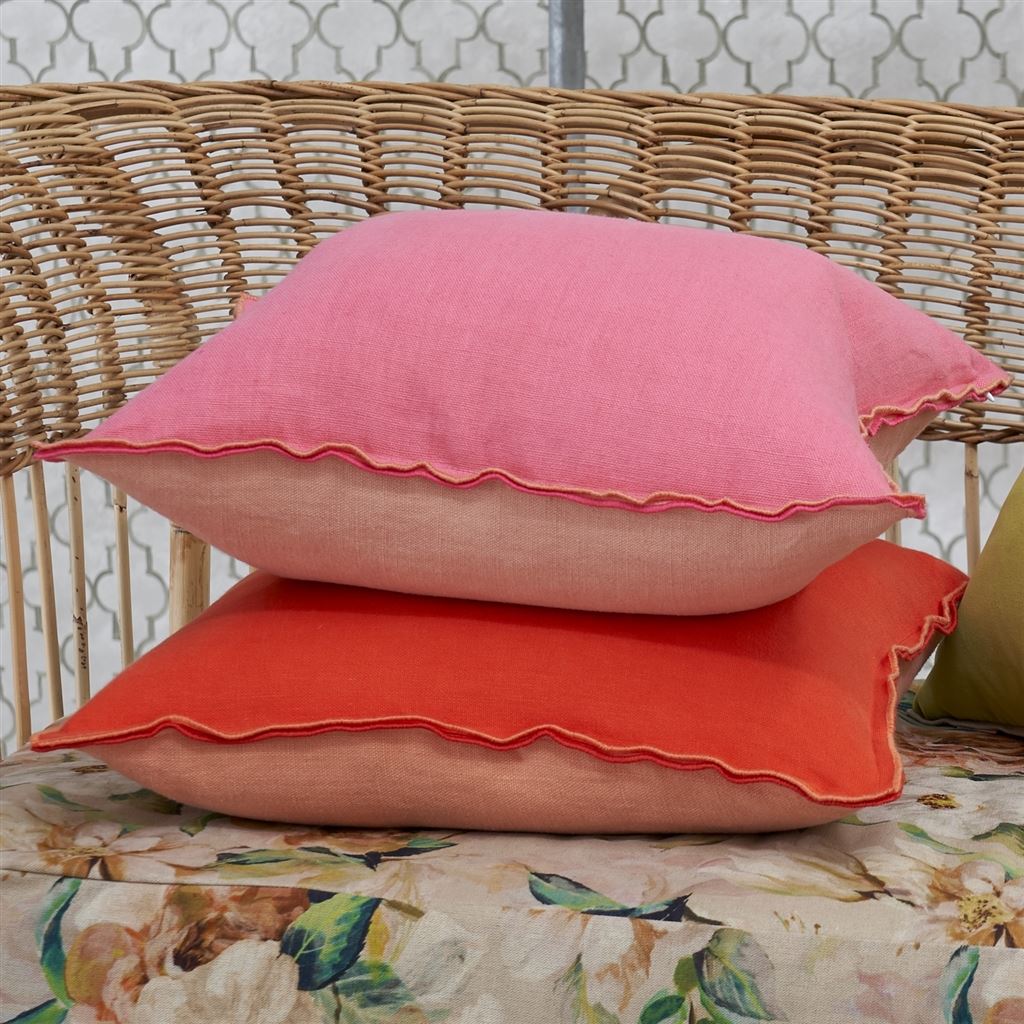 Kissen BRERA LINO NASTURTIUM & PAPAYA der Marke Designers Guild