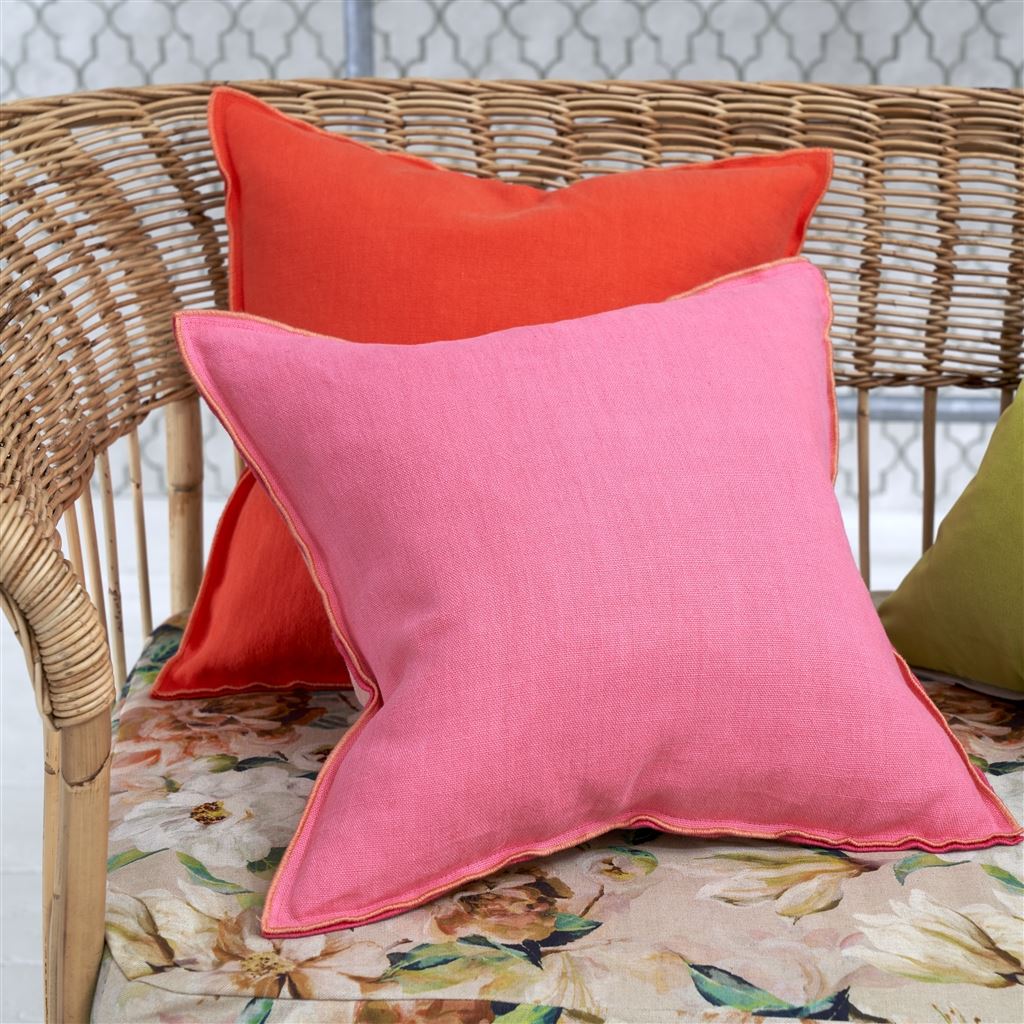 Kissen BRERA LINO NASTURTIUM & PAPAYA der Marke Designers Guild