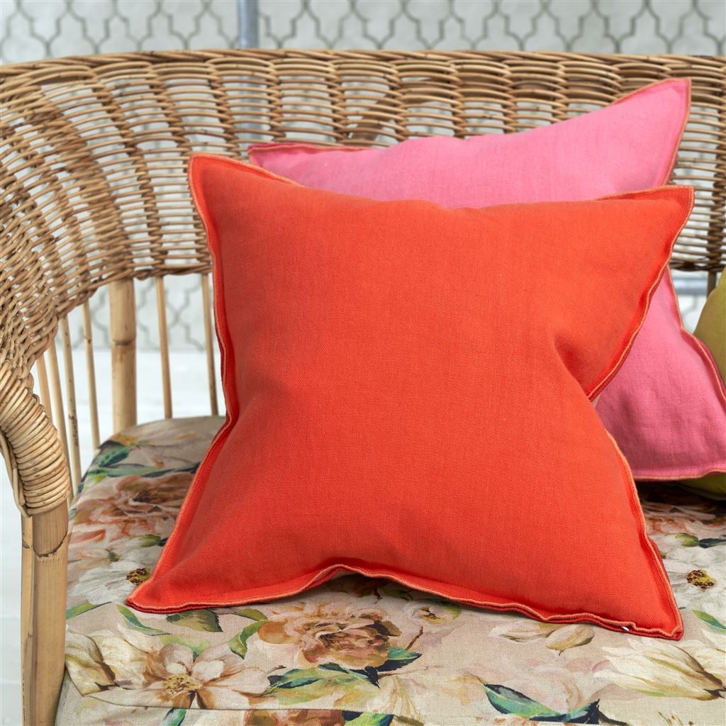 Kissen BRERA LINO NASTURTIUM & PAPAYA der Marke Designers Guild