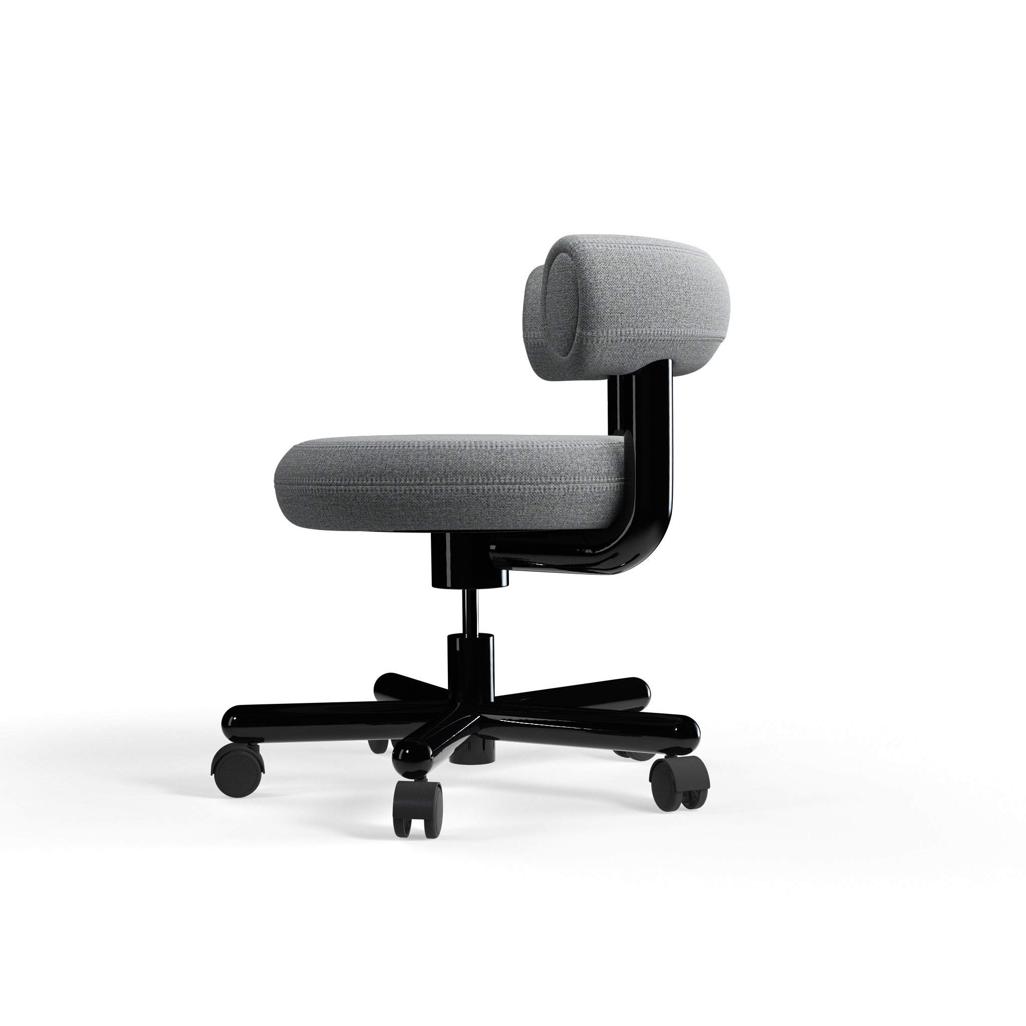 Fat Work Chair – Mid Grey fabric (Kvadrat Hallingdal 65)
