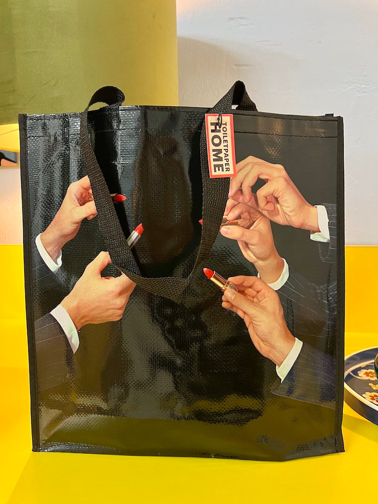 Shopper Bag LIPSTICKS schwarz