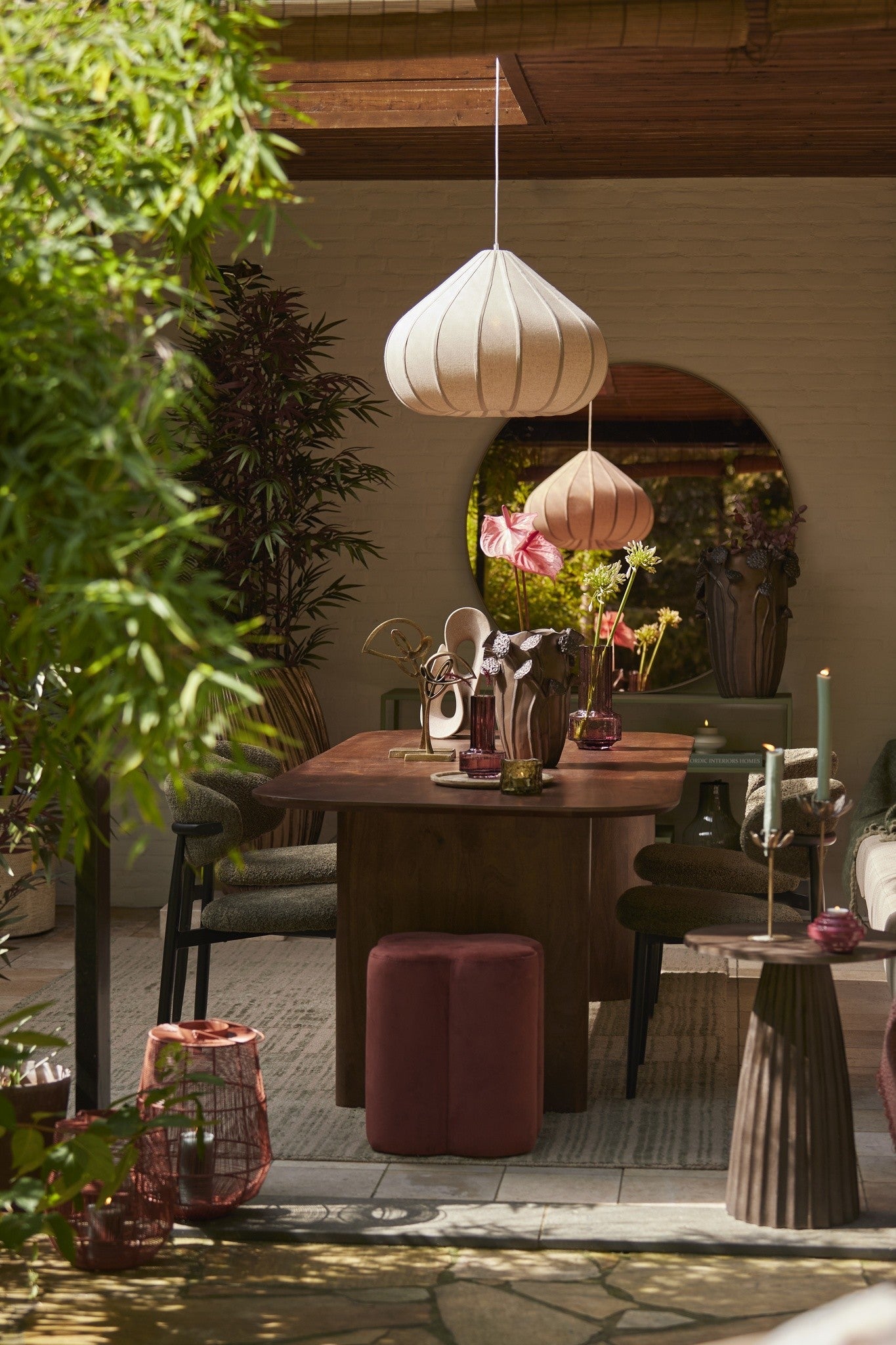 Esstisch AYMARA von Light & Living aus dunklem Holz