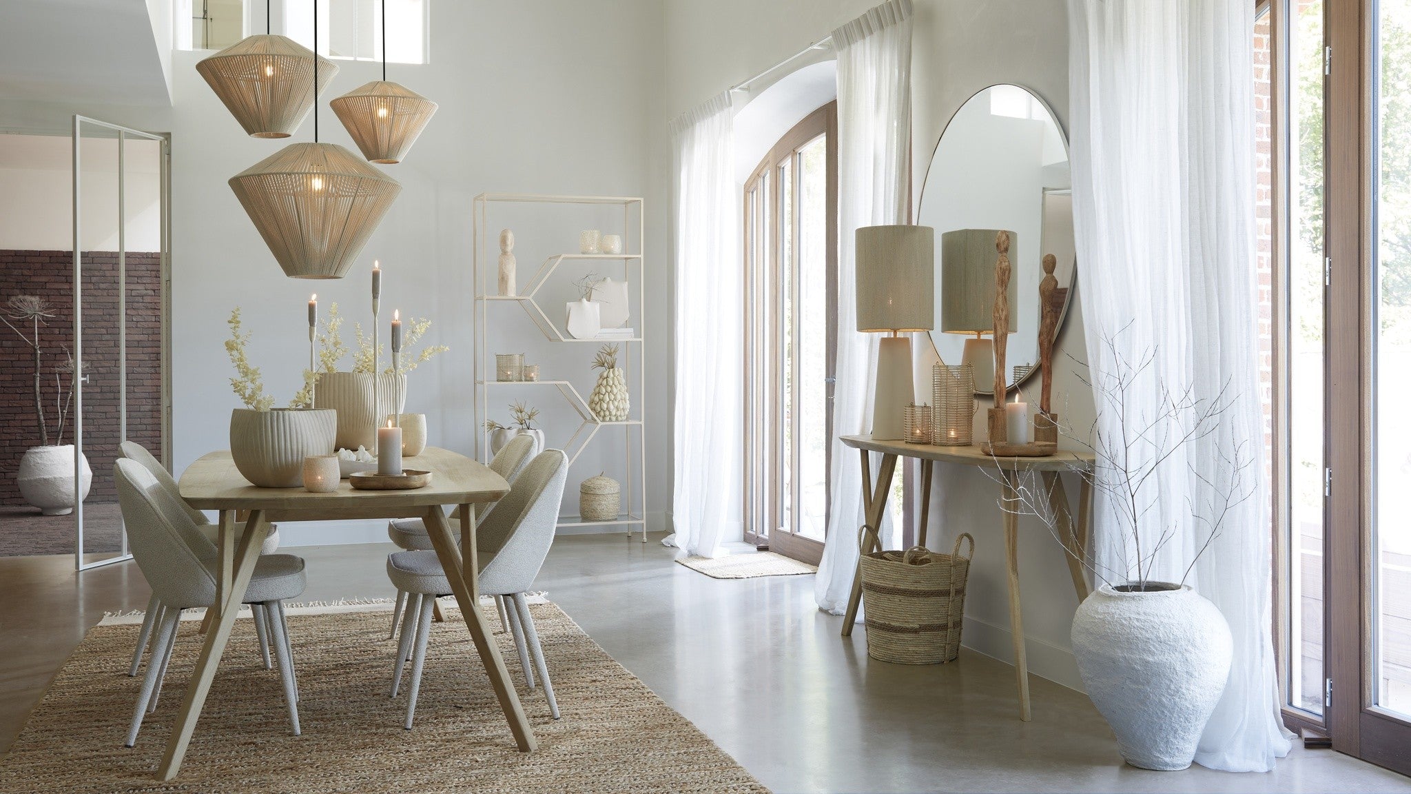 Esstisch QUENZA von Light & Living aus natürlichem Holz