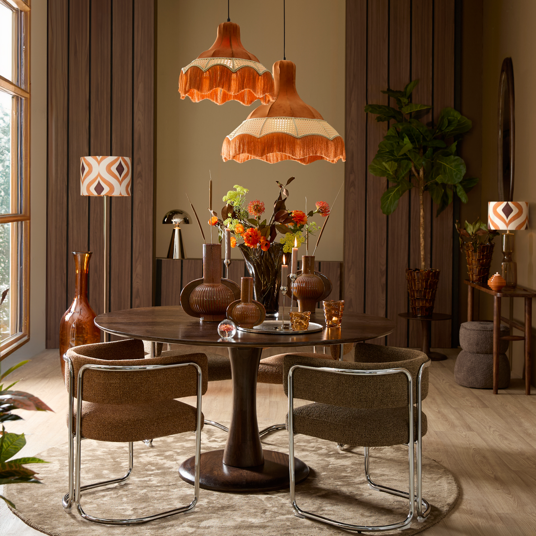 ADANTE von Light & Living: Esszimmerstuhl in Karamell und Chrom für stilvolle Einrichtungen.