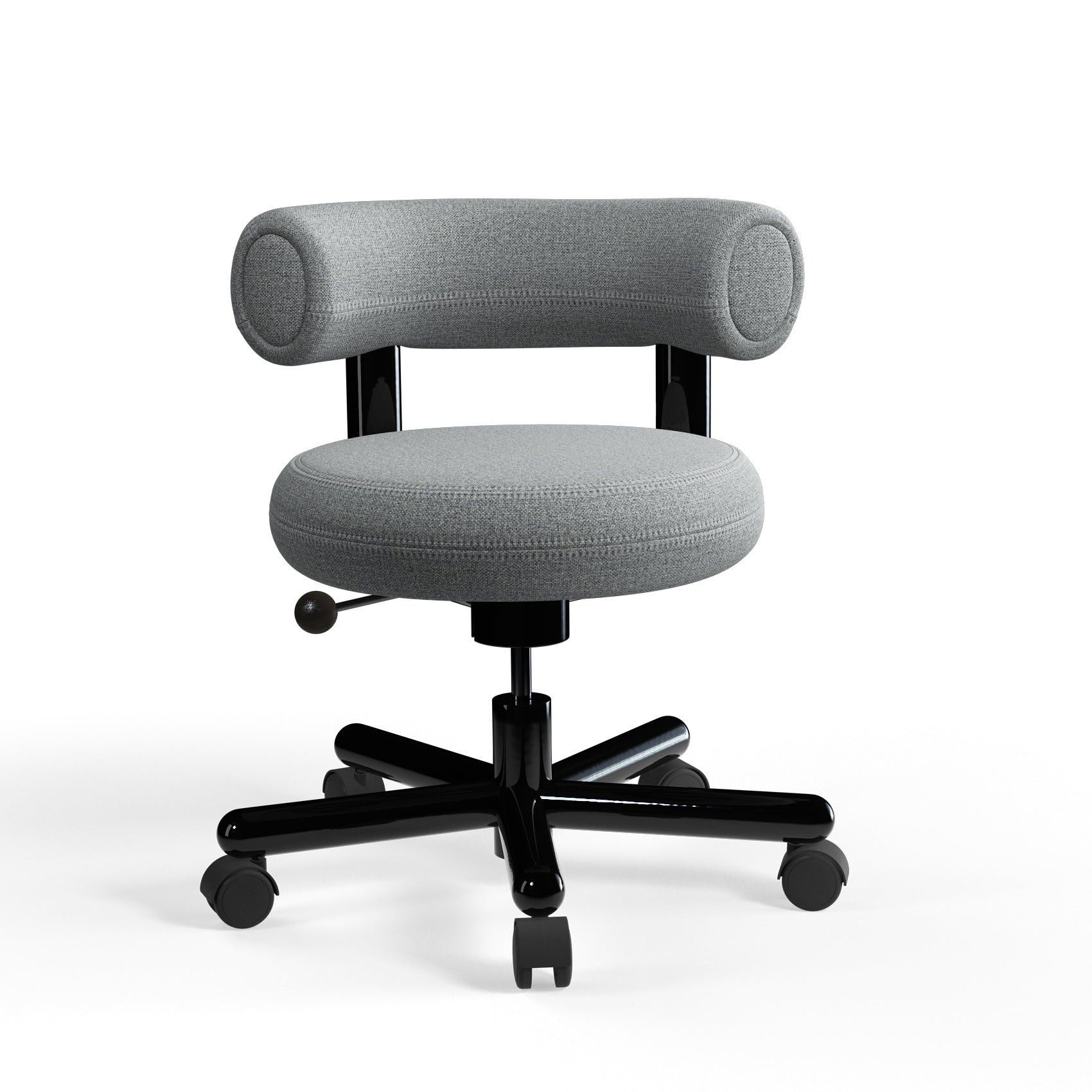 Fat Work Chair – Mid Grey fabric (Kvadrat Hallingdal 65)